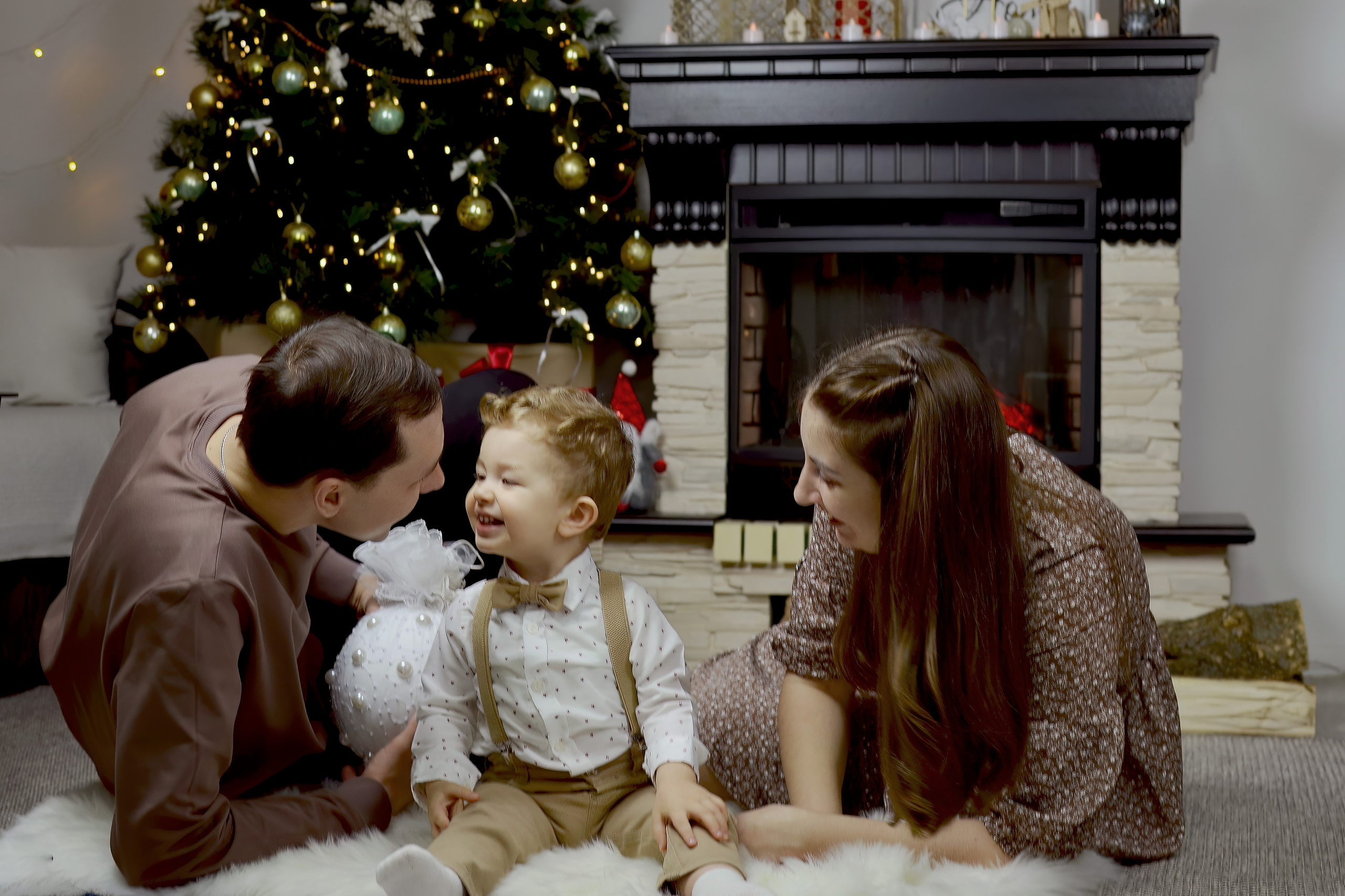 Озорная Новогодняя фотосессия. Семейный и детский фотограф в городе Грязи Олеся Огурцова