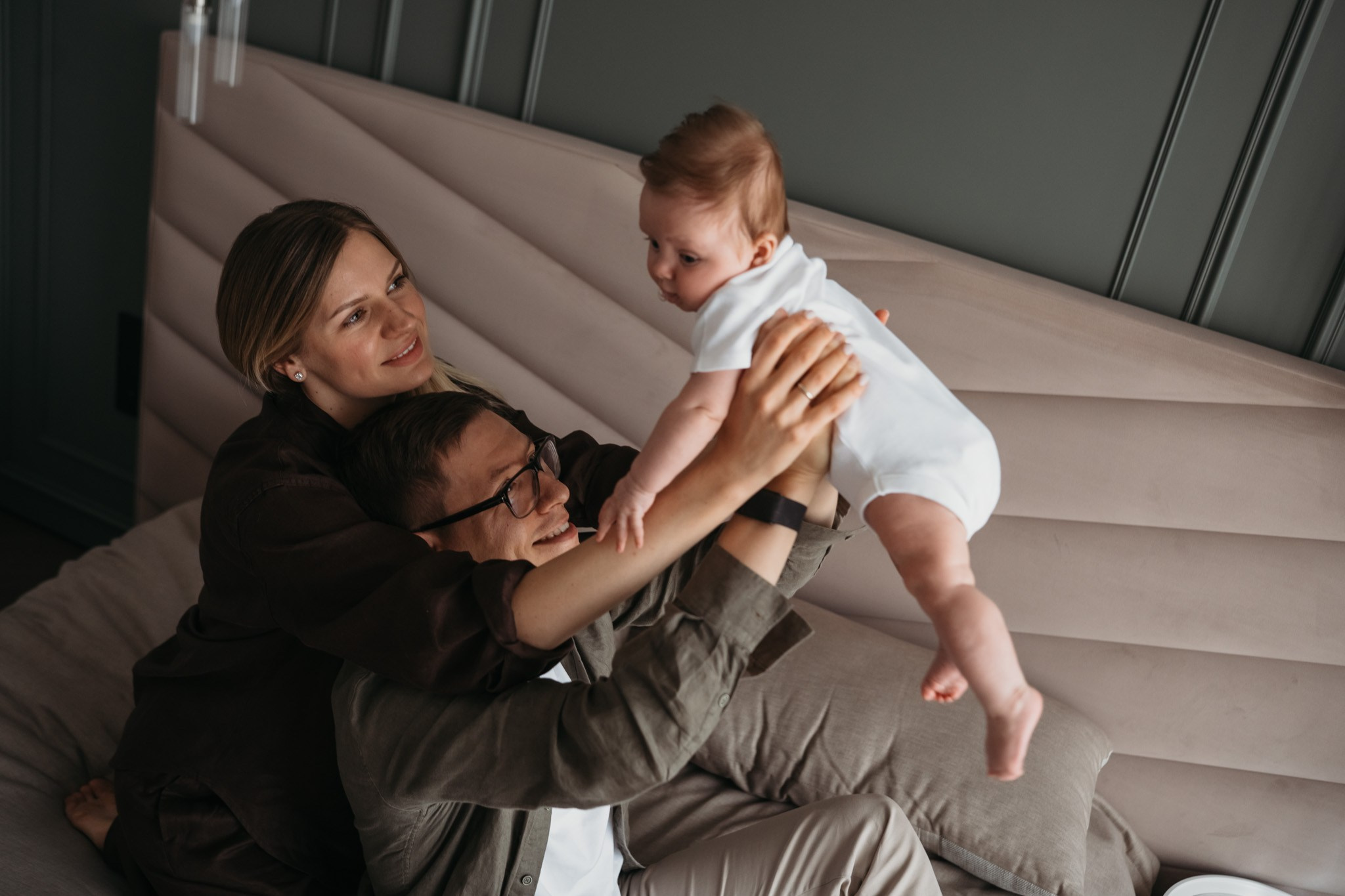 LIFE 3-4 month. Фотограф Новорожденных в Москве. Семейные истории в стиле LIFE