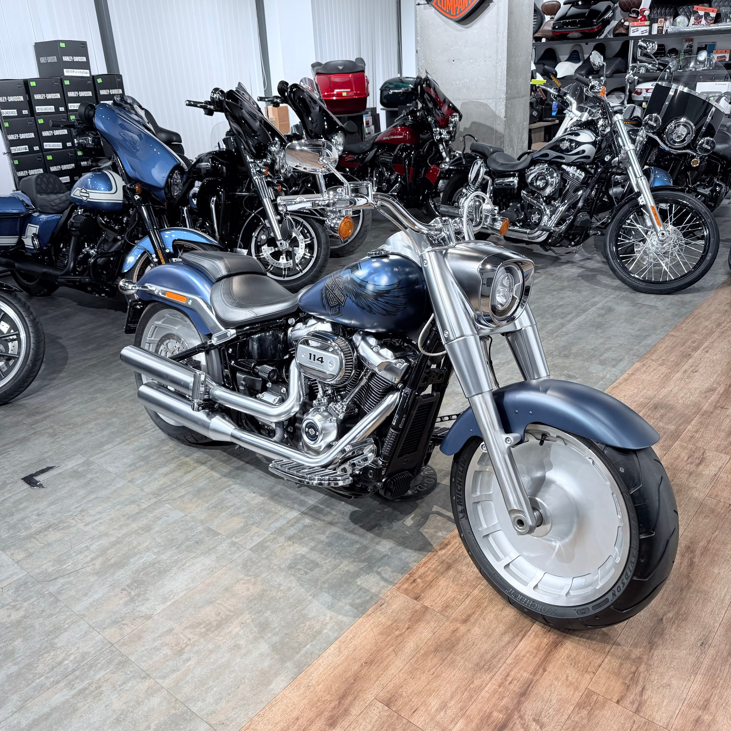 2018 Fat Boy 114 Bluе Dеnim 115 Yеars. Hello Davidson, Москва. Только хорошие мотоциклы…