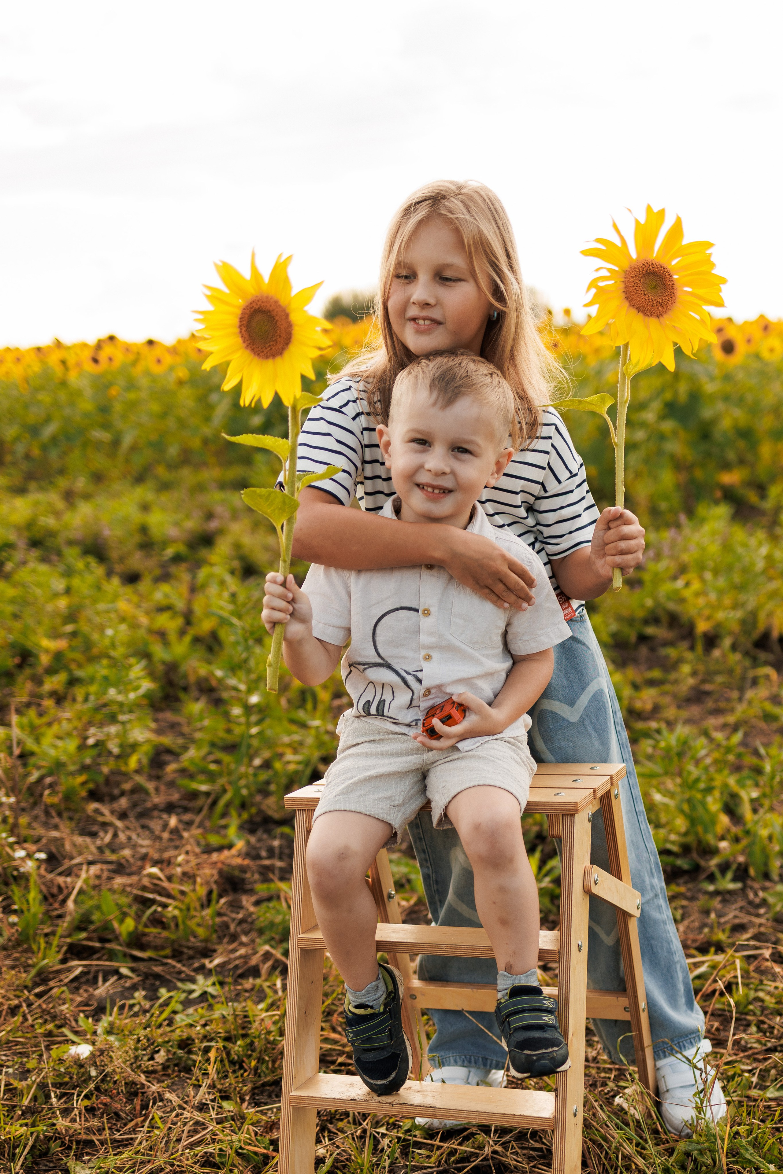 В поле подсолнухов. Семейный фотограф г. Тюмень