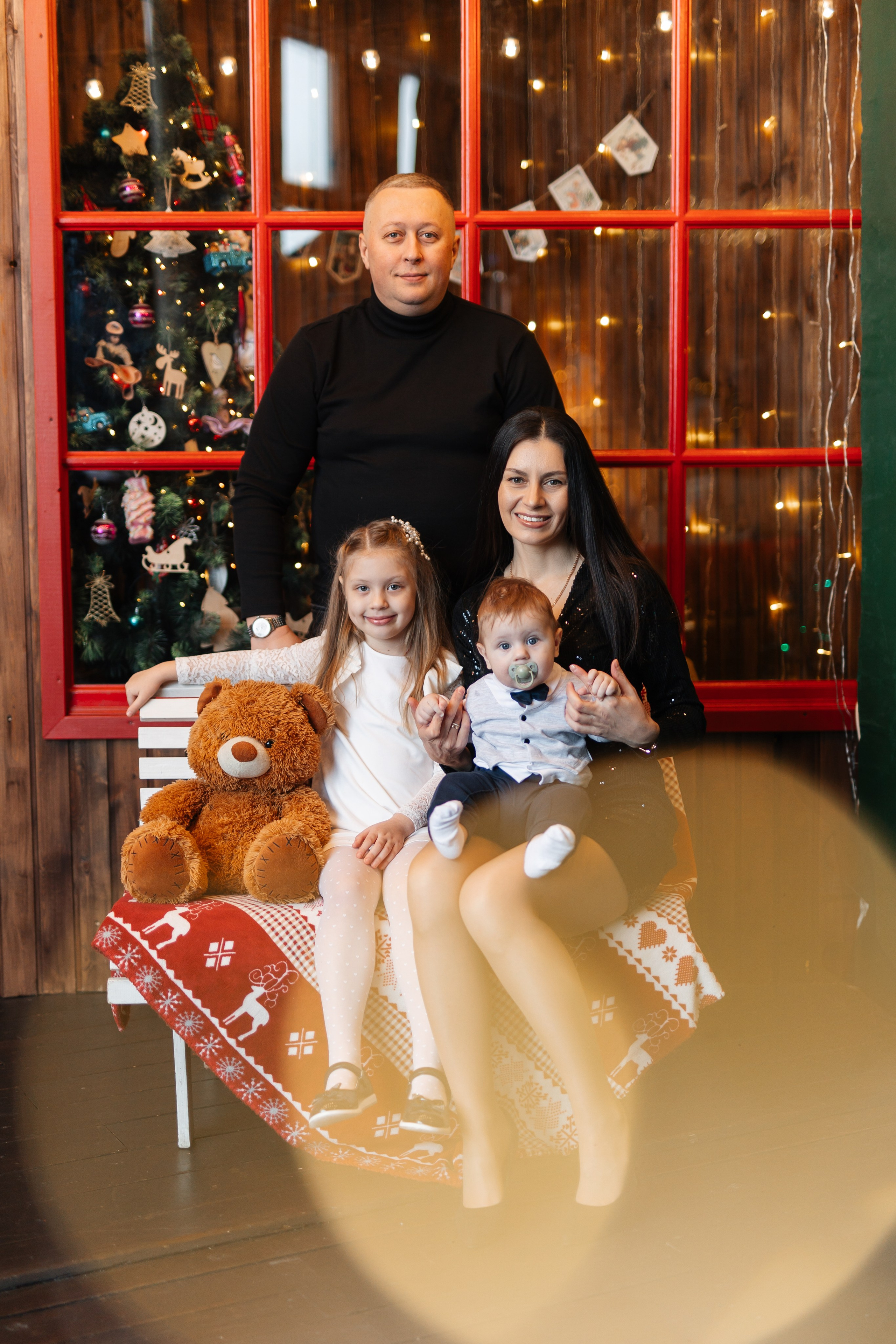 Семейная новогодняя фотосессия