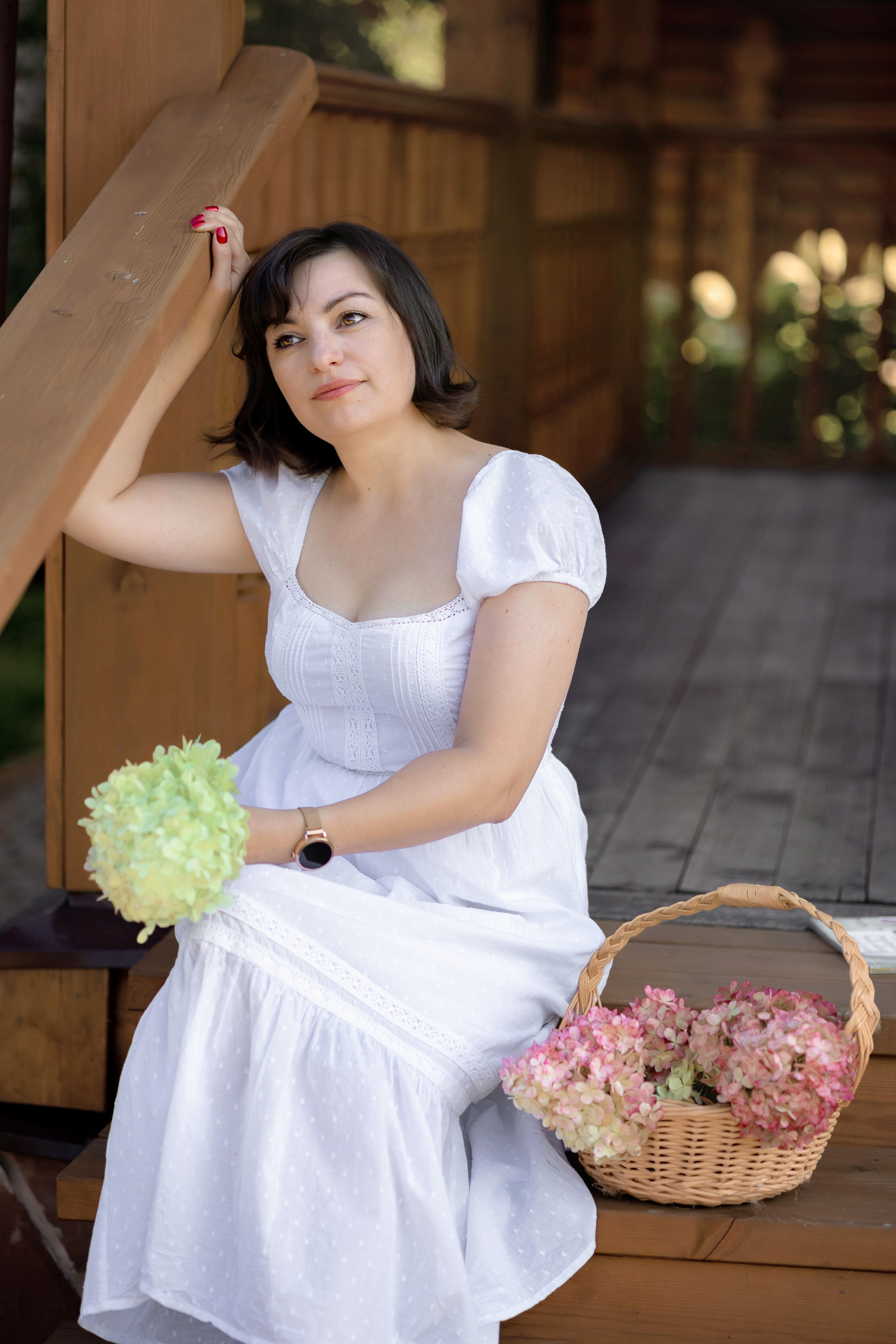 В саду гортензий. Выпускные альбомы. Школьный и семейный фотограф Виктория Игнатьева