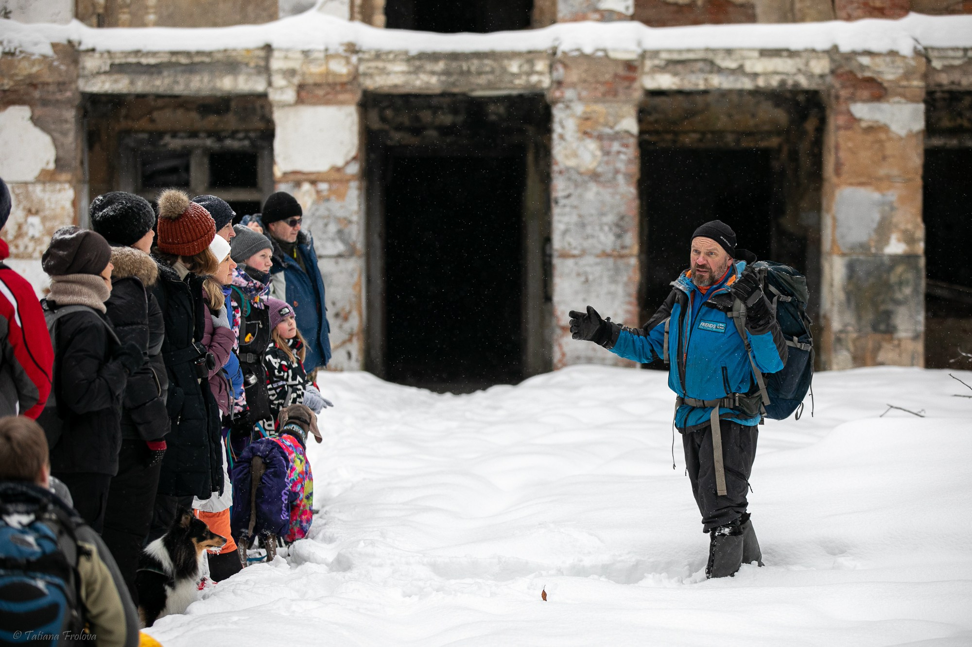 Фотосъемка похода с собаками в Московской области. Фотограф-анималист в Москве и Московской области Татьяна Фролова