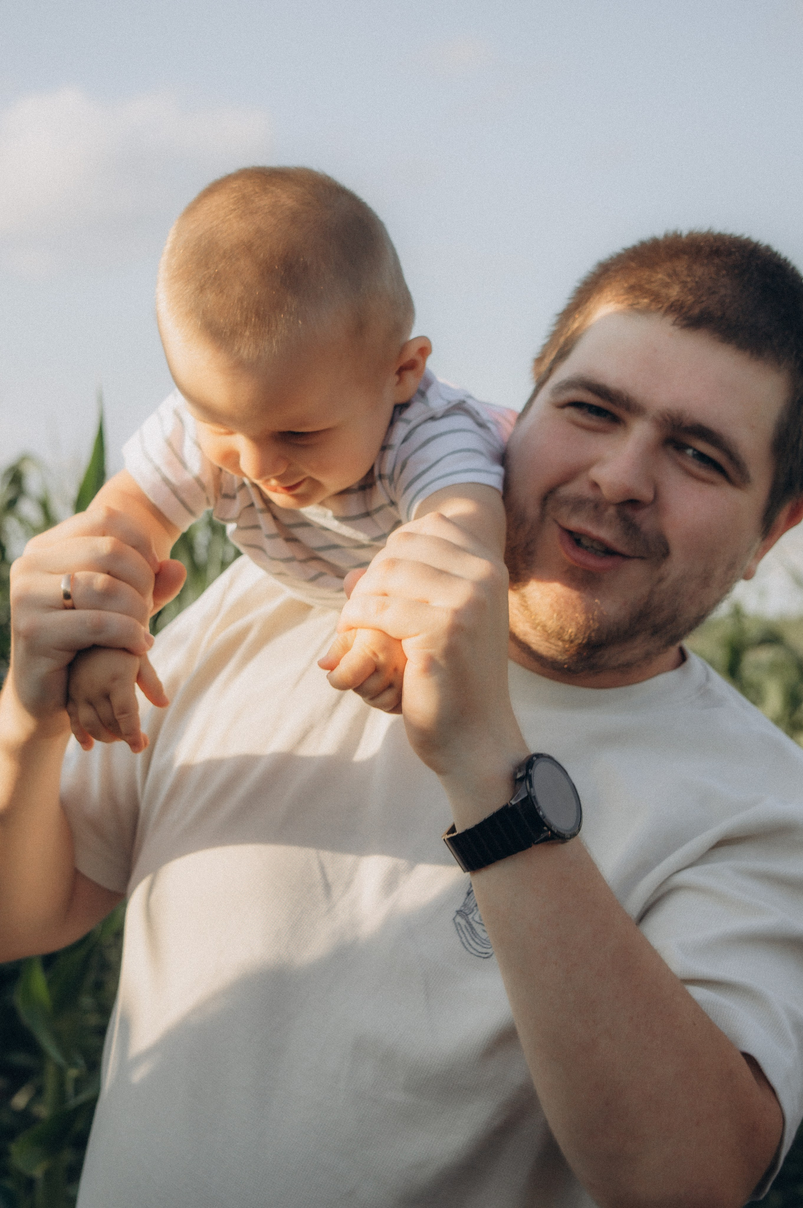 Лето, семья, кукуруза. Семейная летняя фотосессия. Юлия Левада Семейный и женский фотограф
