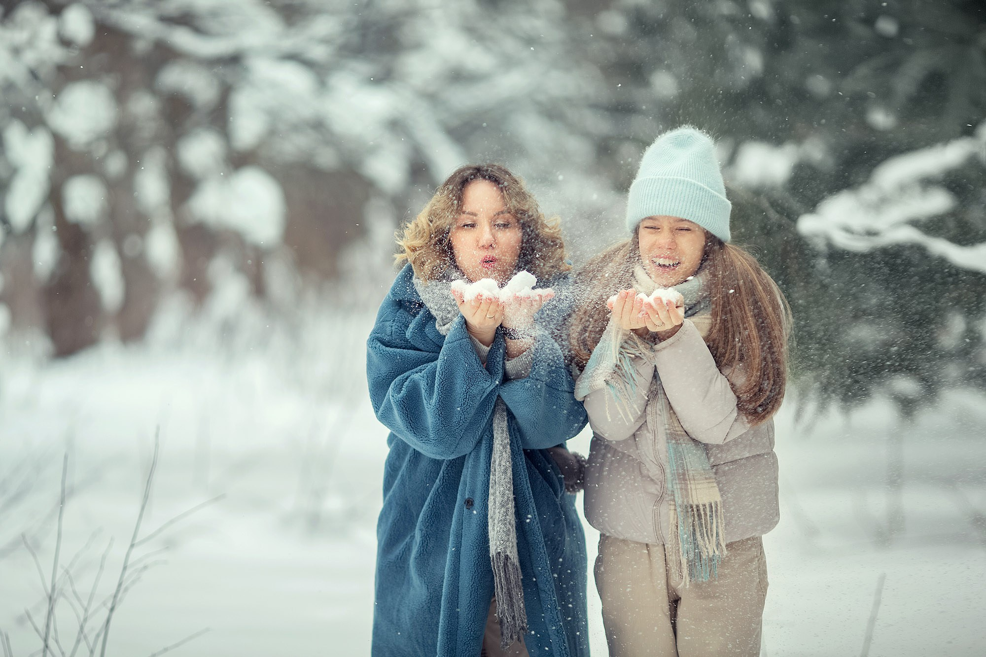 Зимние забавы на семейной фотосессии. Tatyana Nadezhdina Family photographer