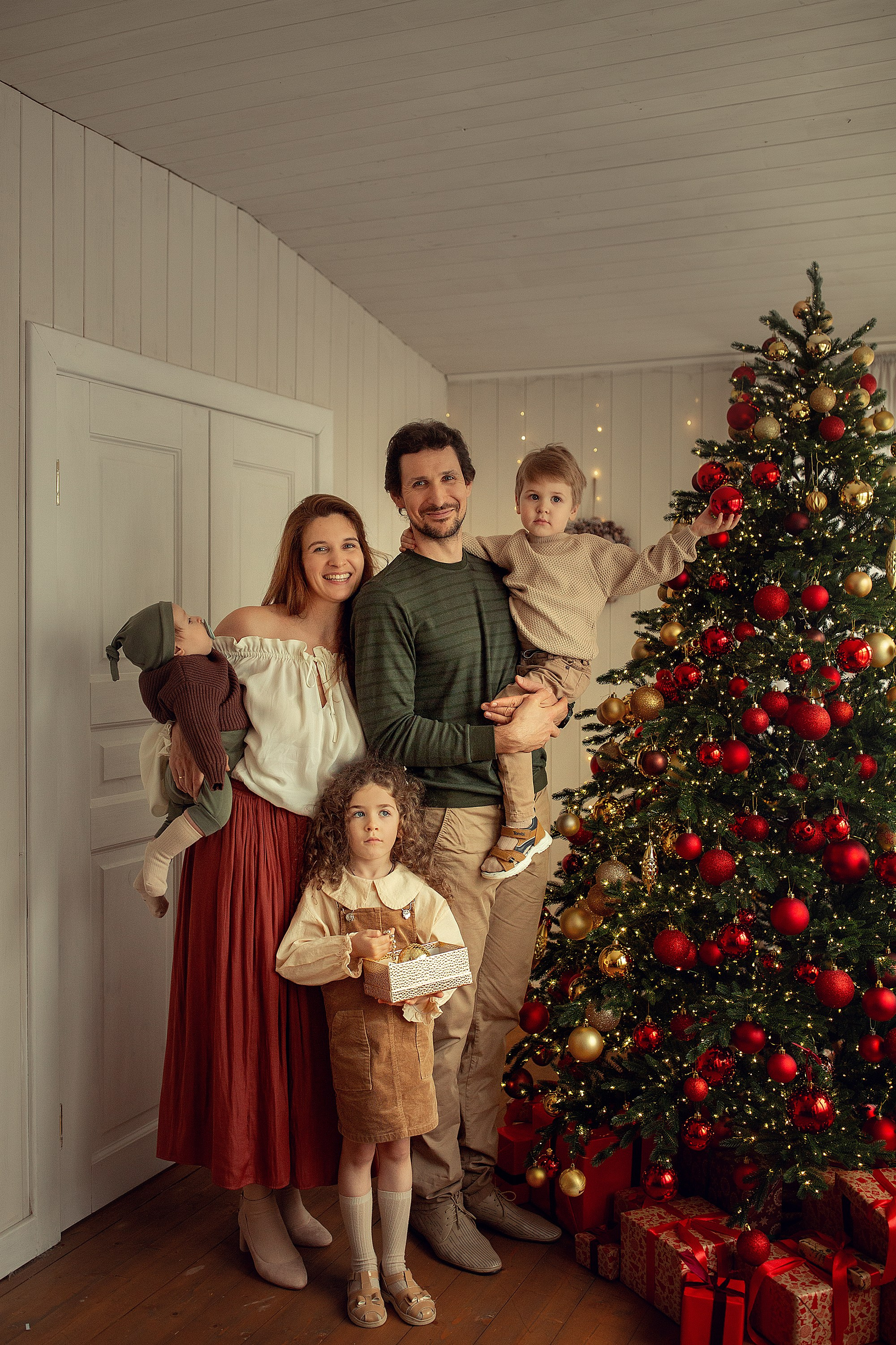 Очень уютная новогодняя съемка на даче. Tatyana Nadezhdina Family photographer