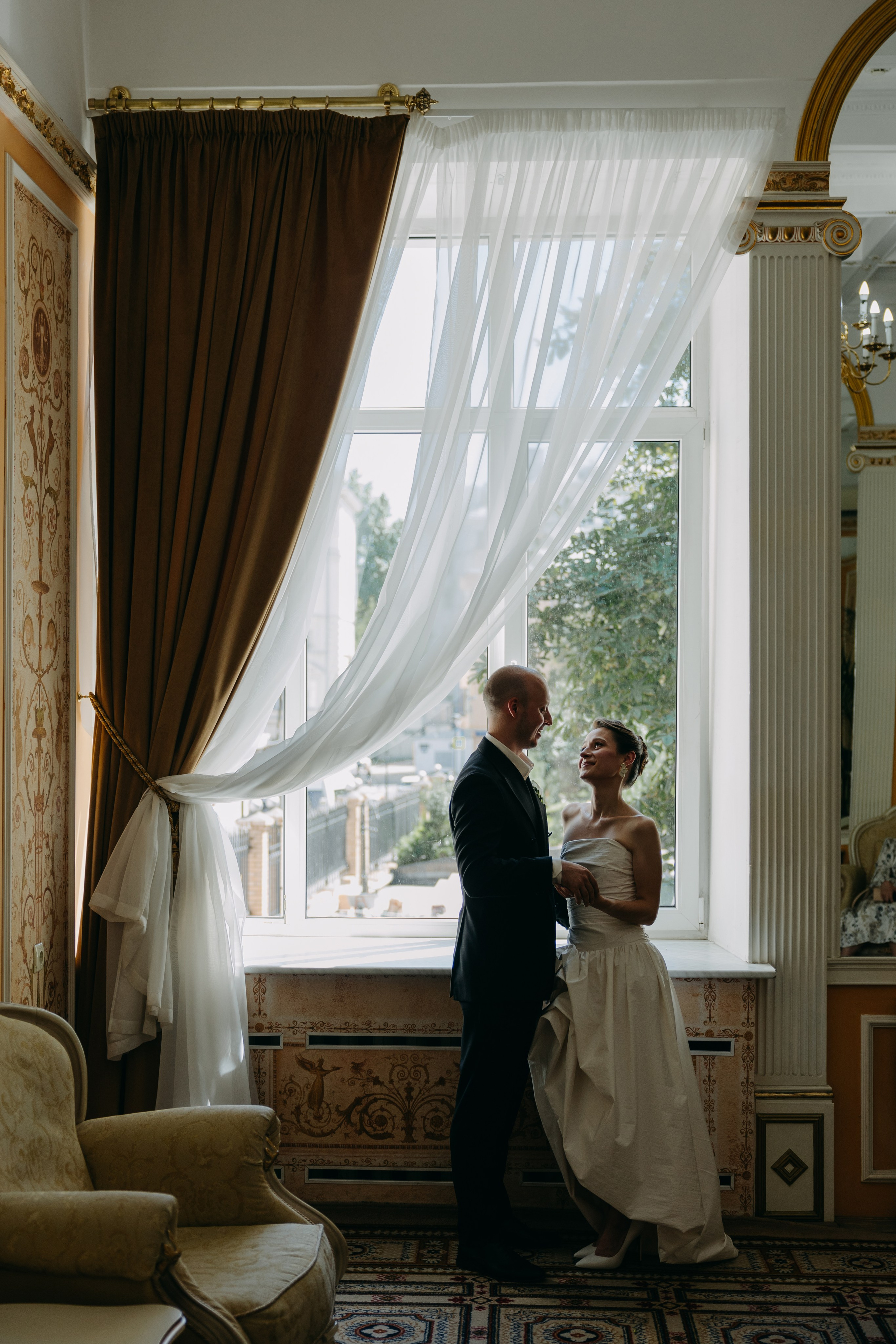 Лиза и Виталий | роспись в Грибоедовском + Аптекарский ог. Свадебный фотограф Москва Анастасия Храмова