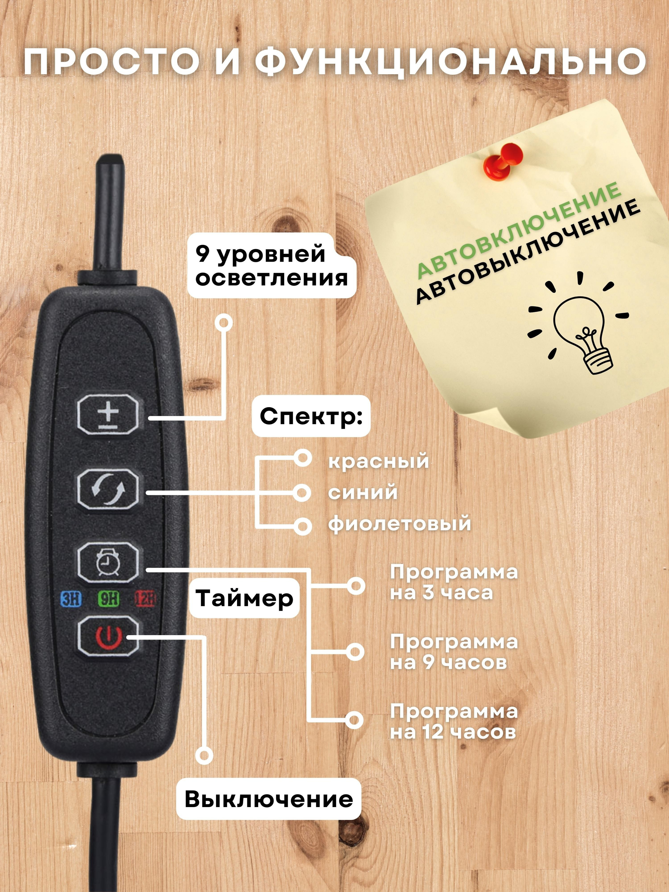 Инфографика для маркетплейсов: фитолампа. Маркетолог в Москве, специалист по коммуникациям и рекламе Аня Смоляга
