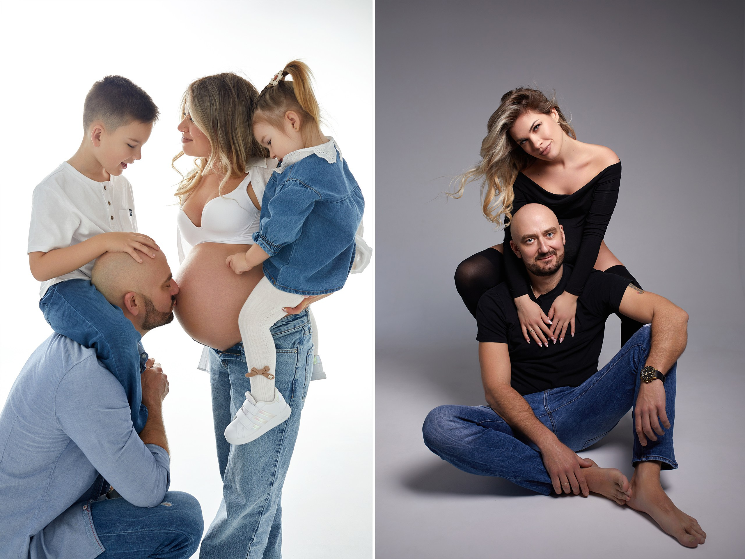 Семейные фотосессии в студии и на природе Одинцово Москва. Фотограф в Москве и Одинцово Кравченко Кристина