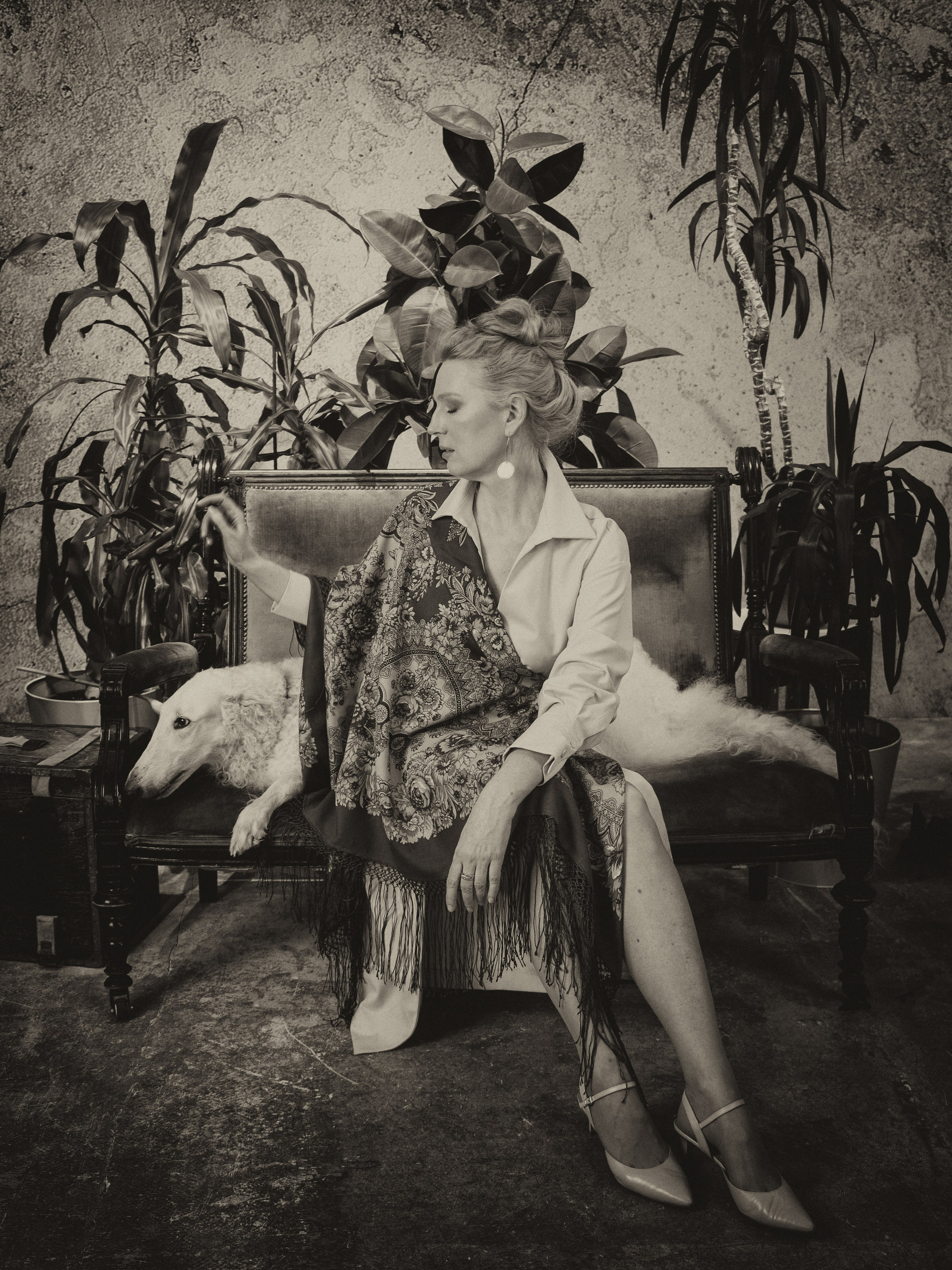 Фотосессия A la Russe, 2025. Коллекционер и искусствовед Олеся Ястребова