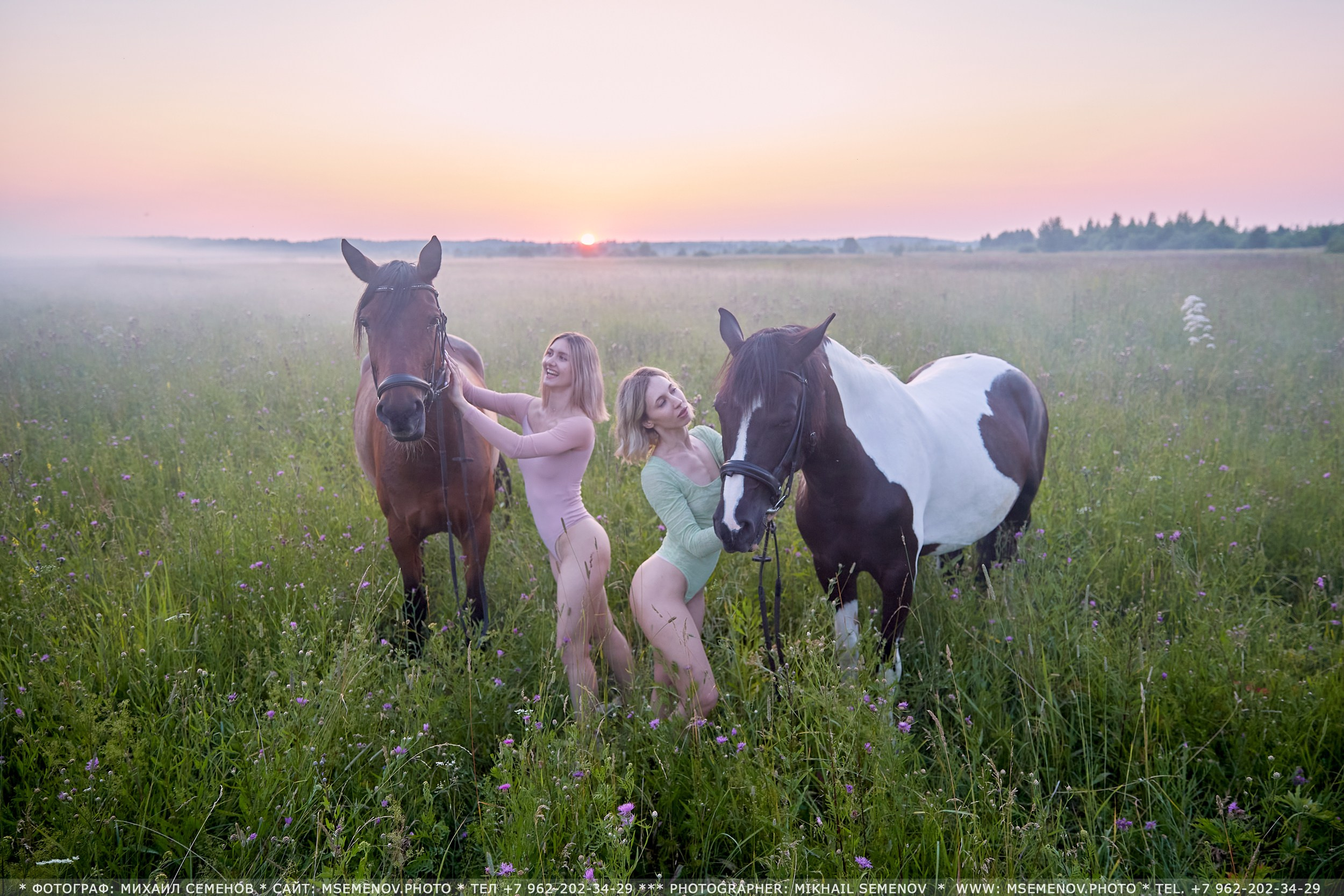 Фотосессия девушек с лошадьми Фотограф Михаил Семенов, г. Ярославль