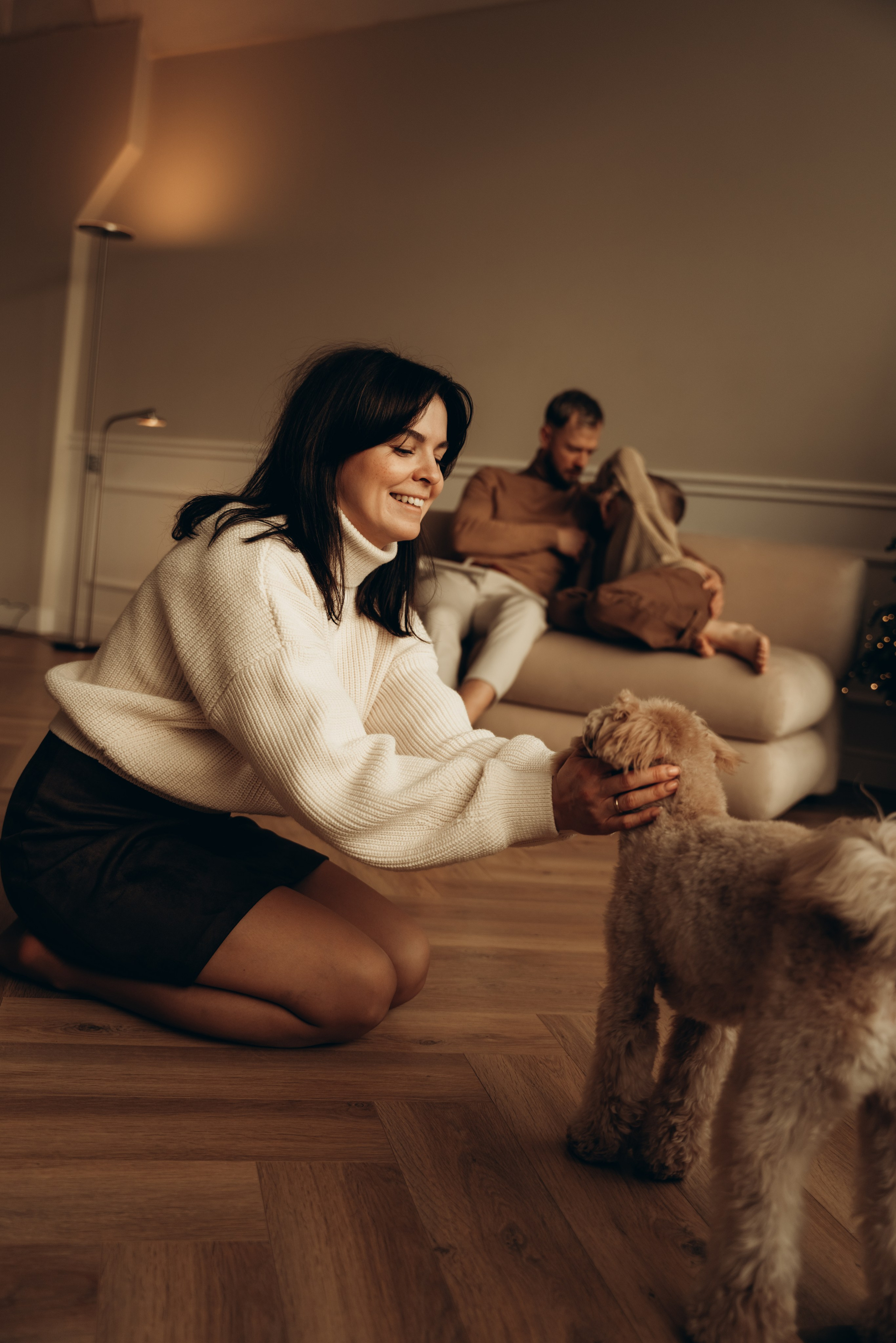 Анна, Евгений, Марк и Тоффи. Фотограф Мария Миллс | Минск