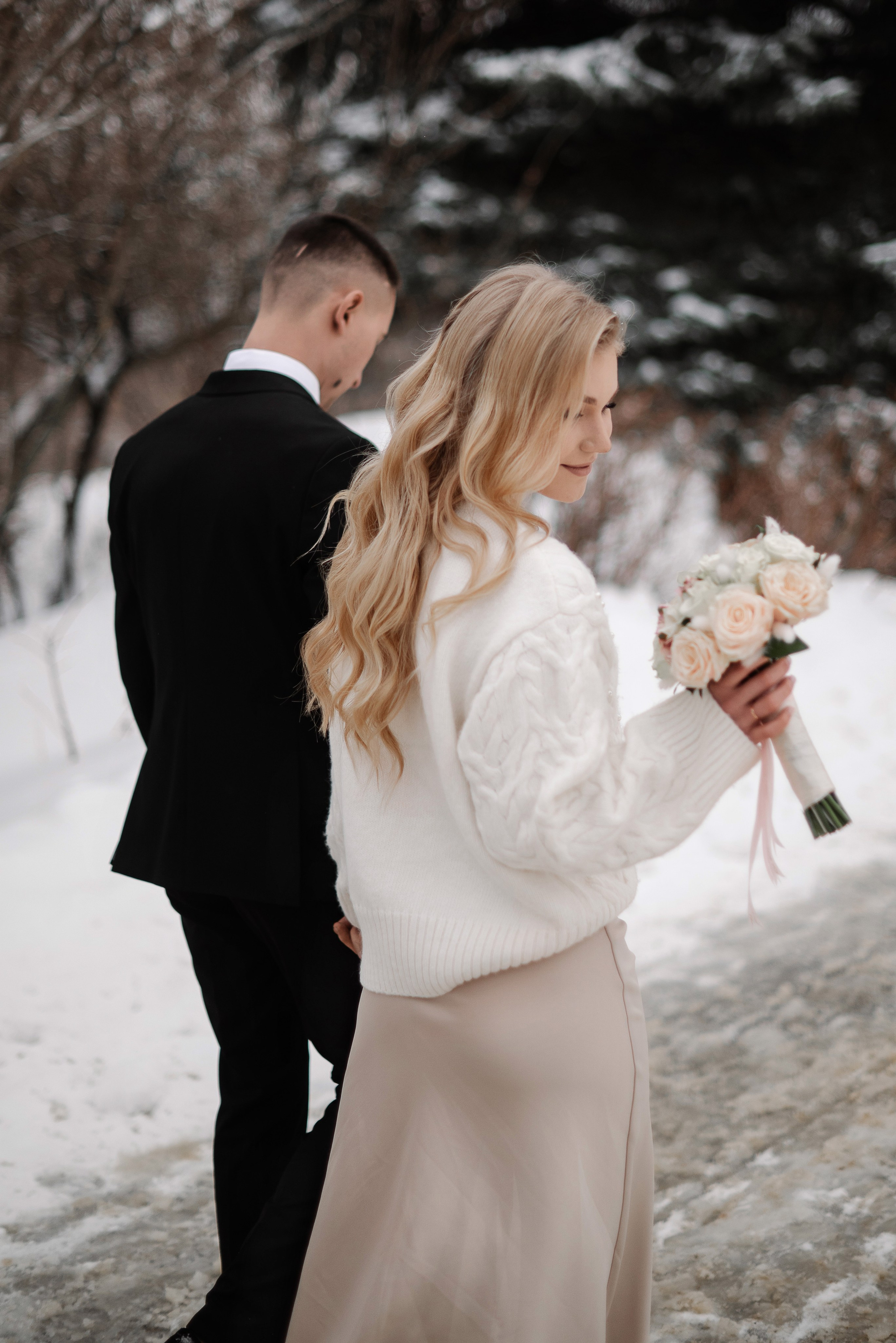 Александра и Алексей, роспись и прогулка зимой. Свадебный и портретный фотограф в Липецке Юлия Свит