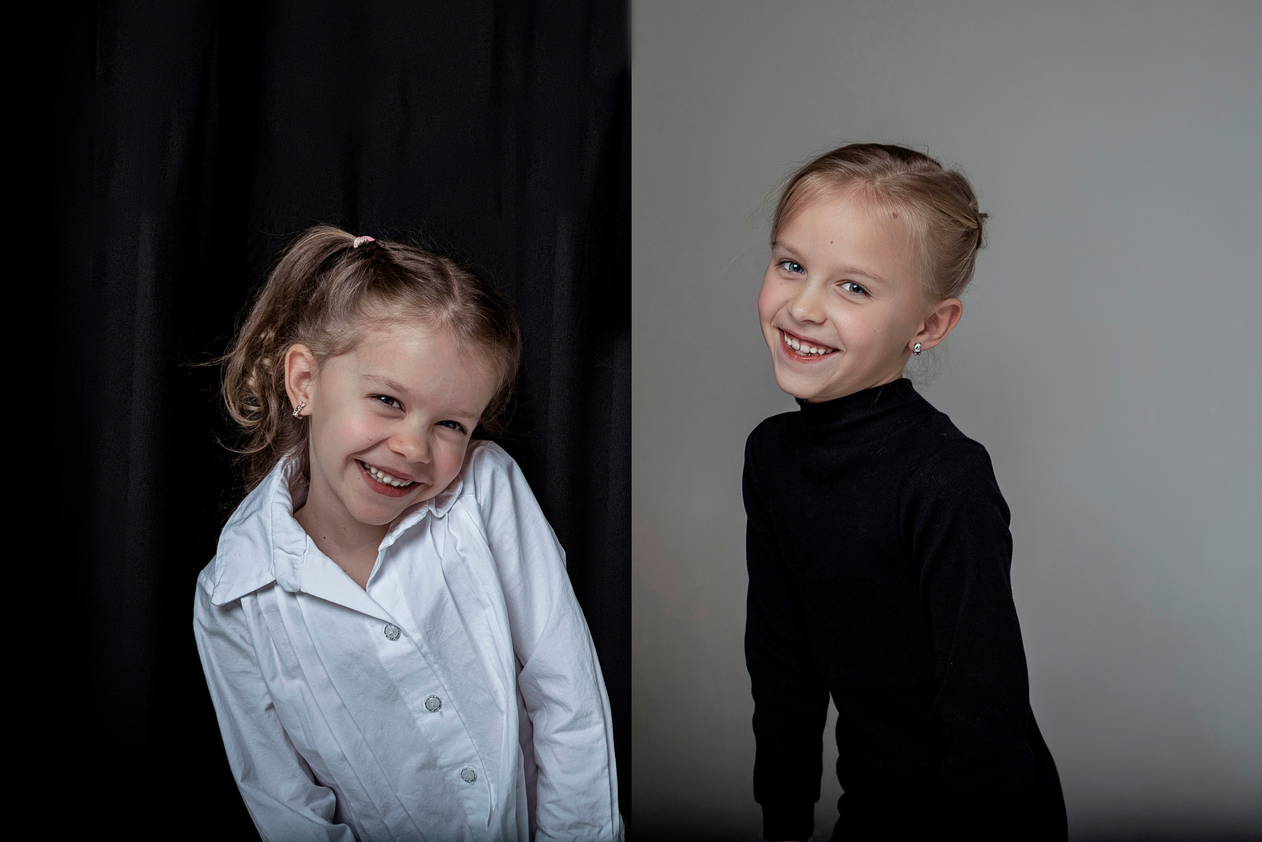 Детская фотосессия сестёр в Сочи. Детский студийный фотограф Сочи