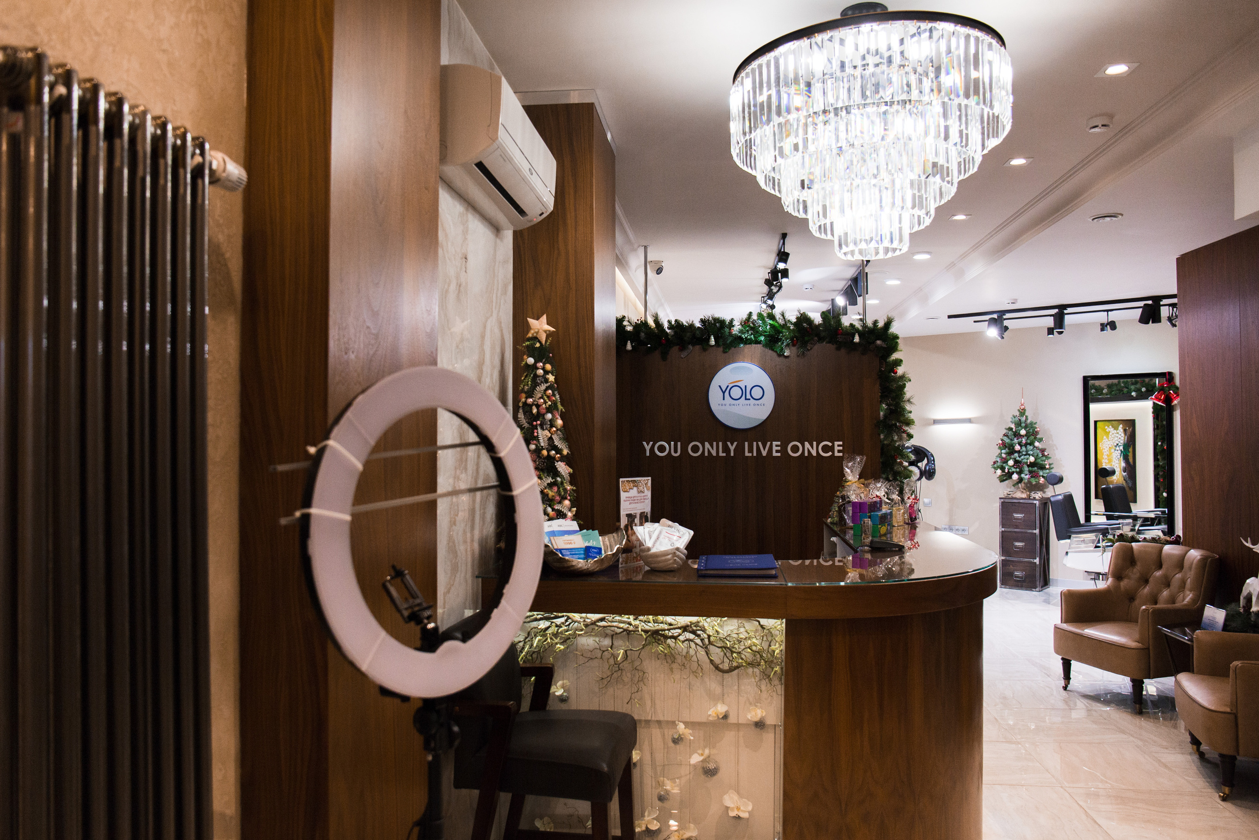 Ресепшен фотосъемка интерьера салона красоты в Москве