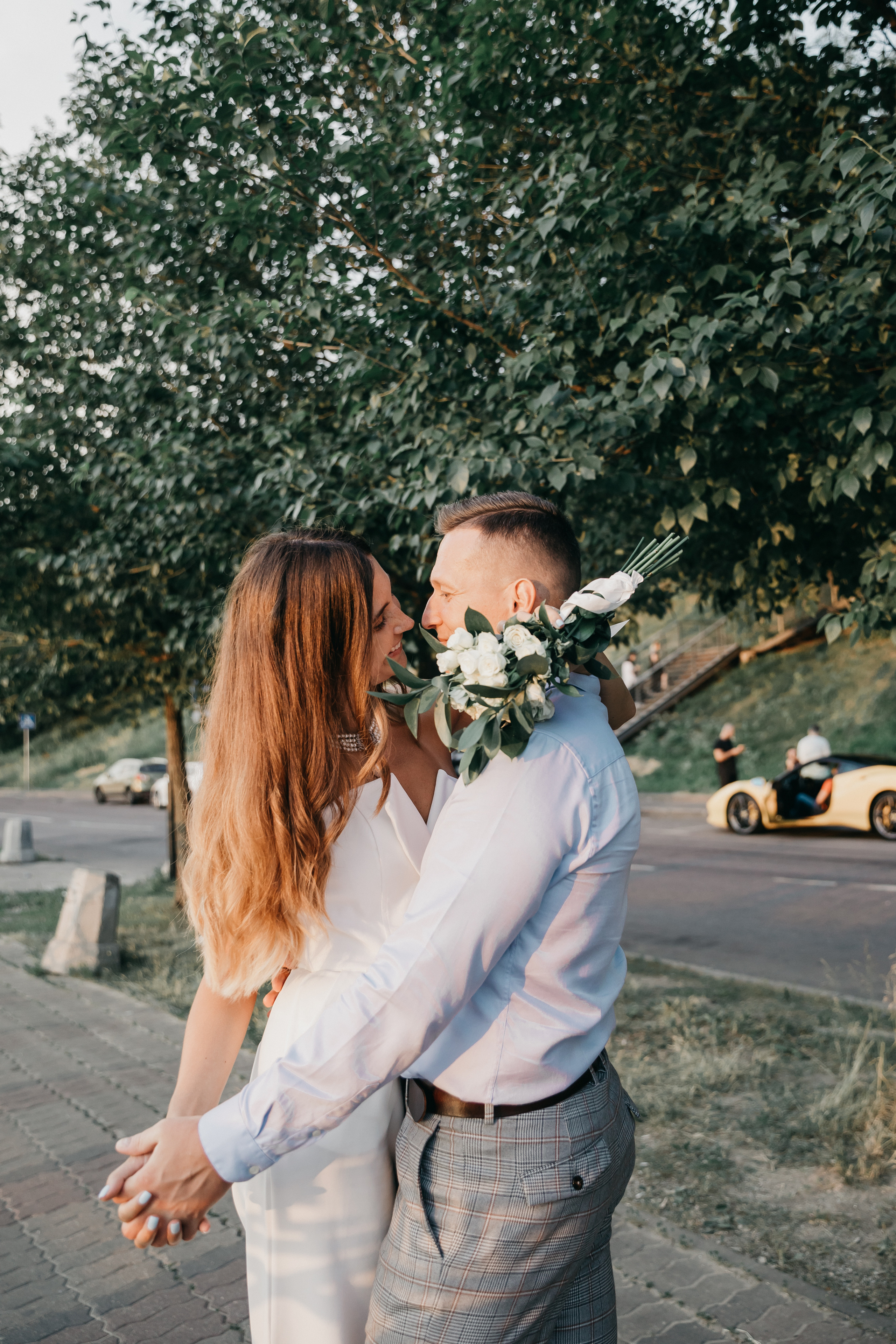 Свадебная фотосессия на берегу Москвы-реки. Свадебный фотограф в Москве Екатерина Гусева