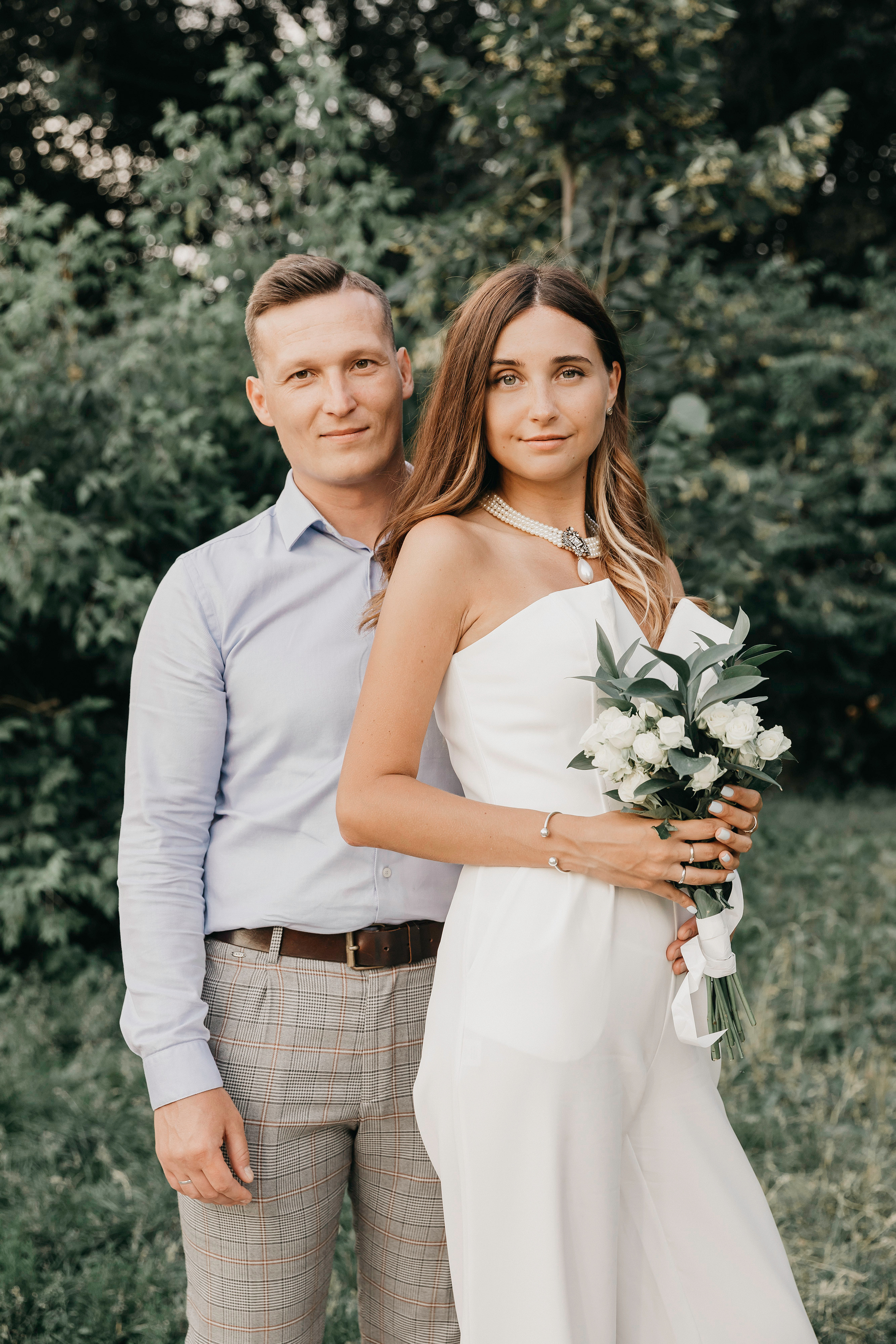 Свадебная фотосессия на берегу Москвы-реки. Свадебный фотограф в Москве Екатерина Гусева