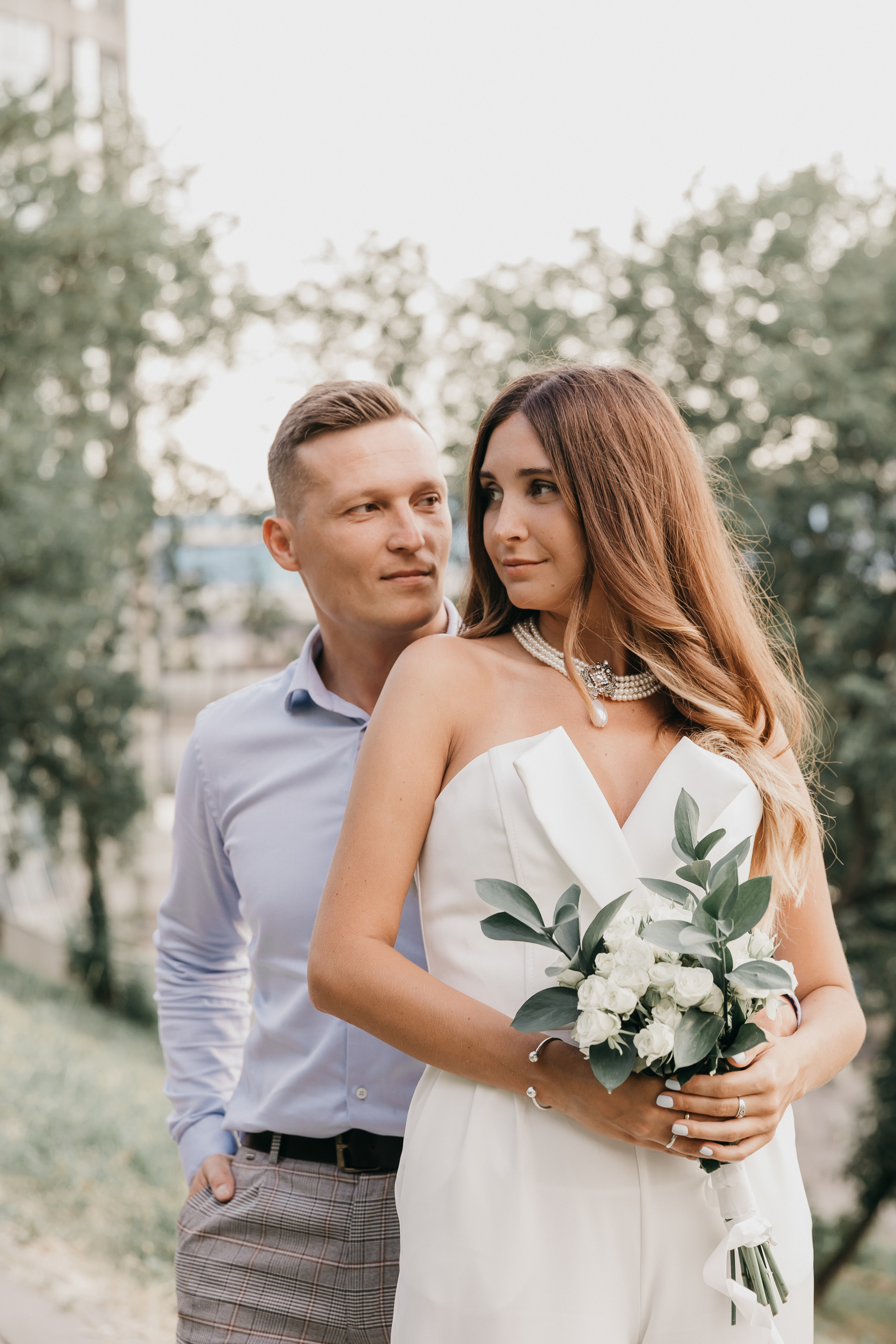 Свадебная фотосессия на берегу Москвы-реки. Свадебный фотограф в Москве Екатерина Гусева