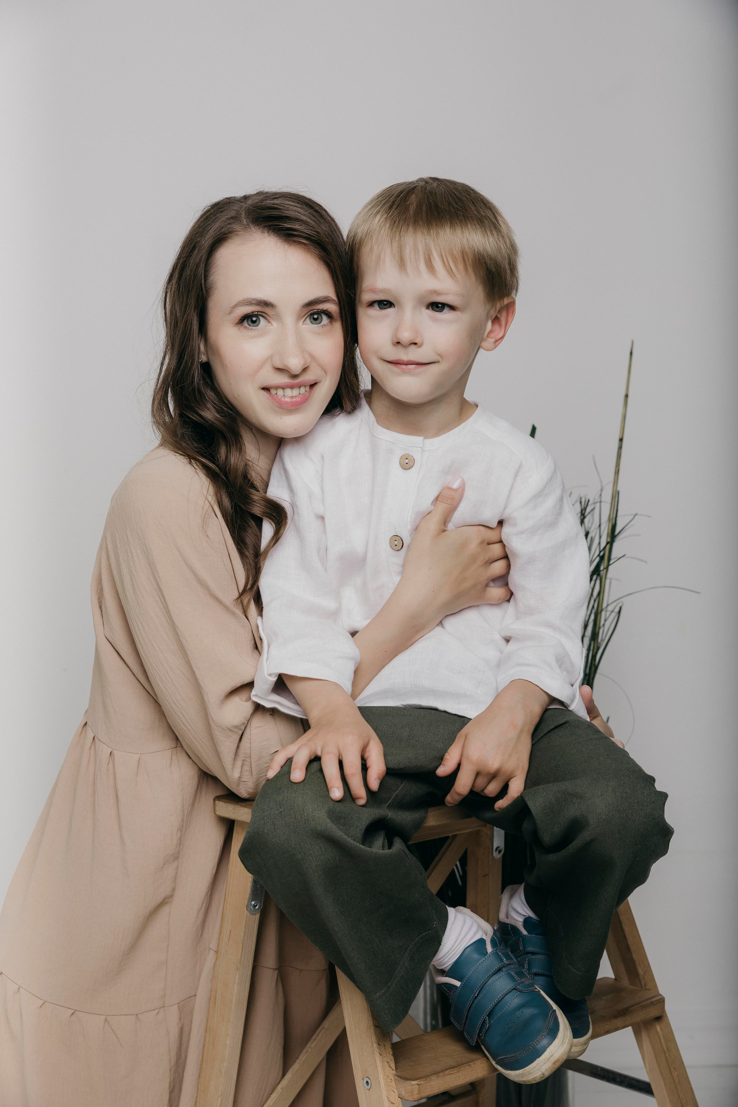 Семейная фотосессия в студии в Москве. Свадебный фотограф в Москве Екатерина Гусева