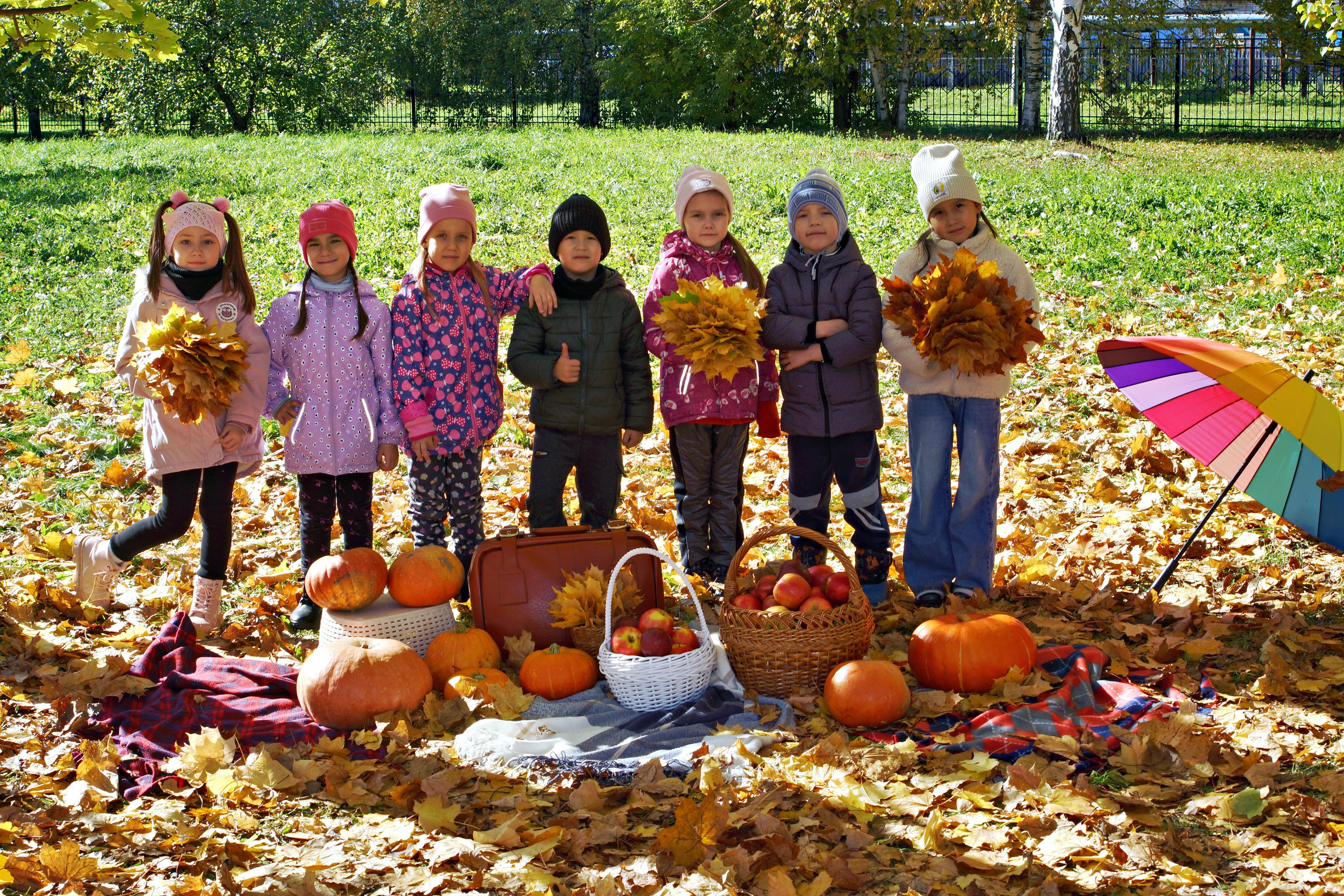 Осенняя фотосессия в детском саду г. Йошкар-Ола