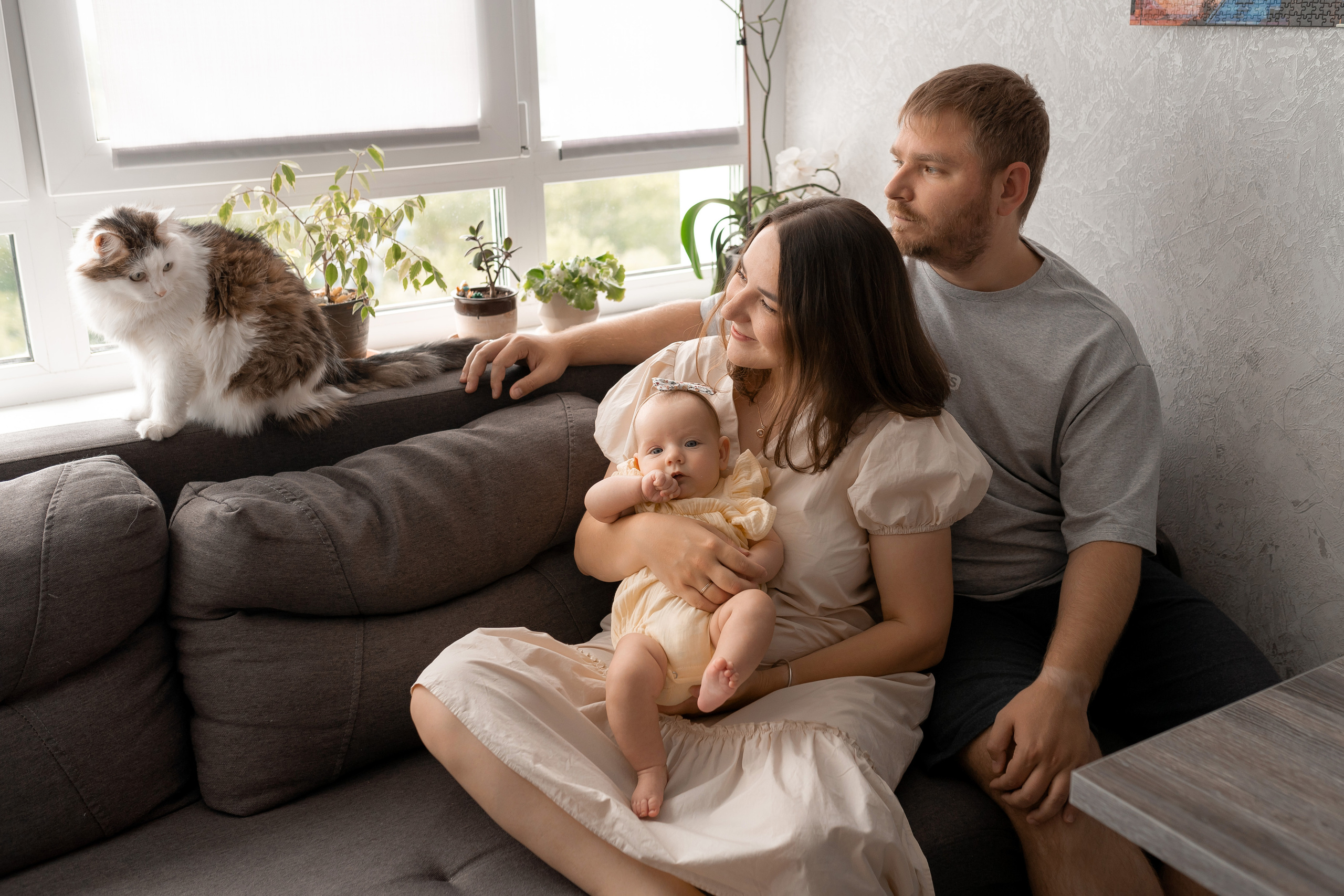 Домашняя съемка в стиле лайфстайл. Фотограф новорожденных г. Рязань, детский и семейный фотограф