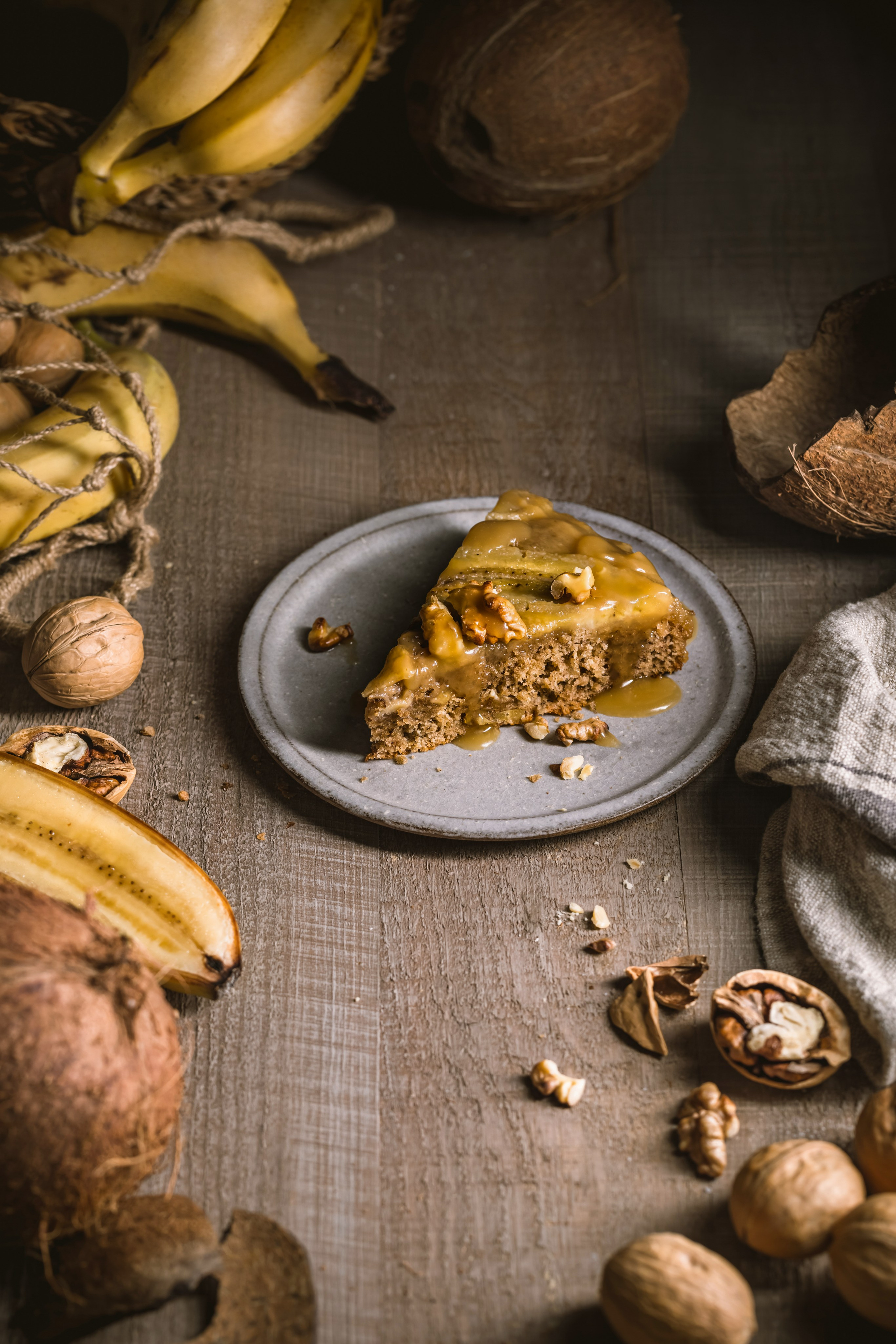 Банановый пай. Foodie Stories (гастрономические истории) рекламная фуд-фотосъёмка, Москва