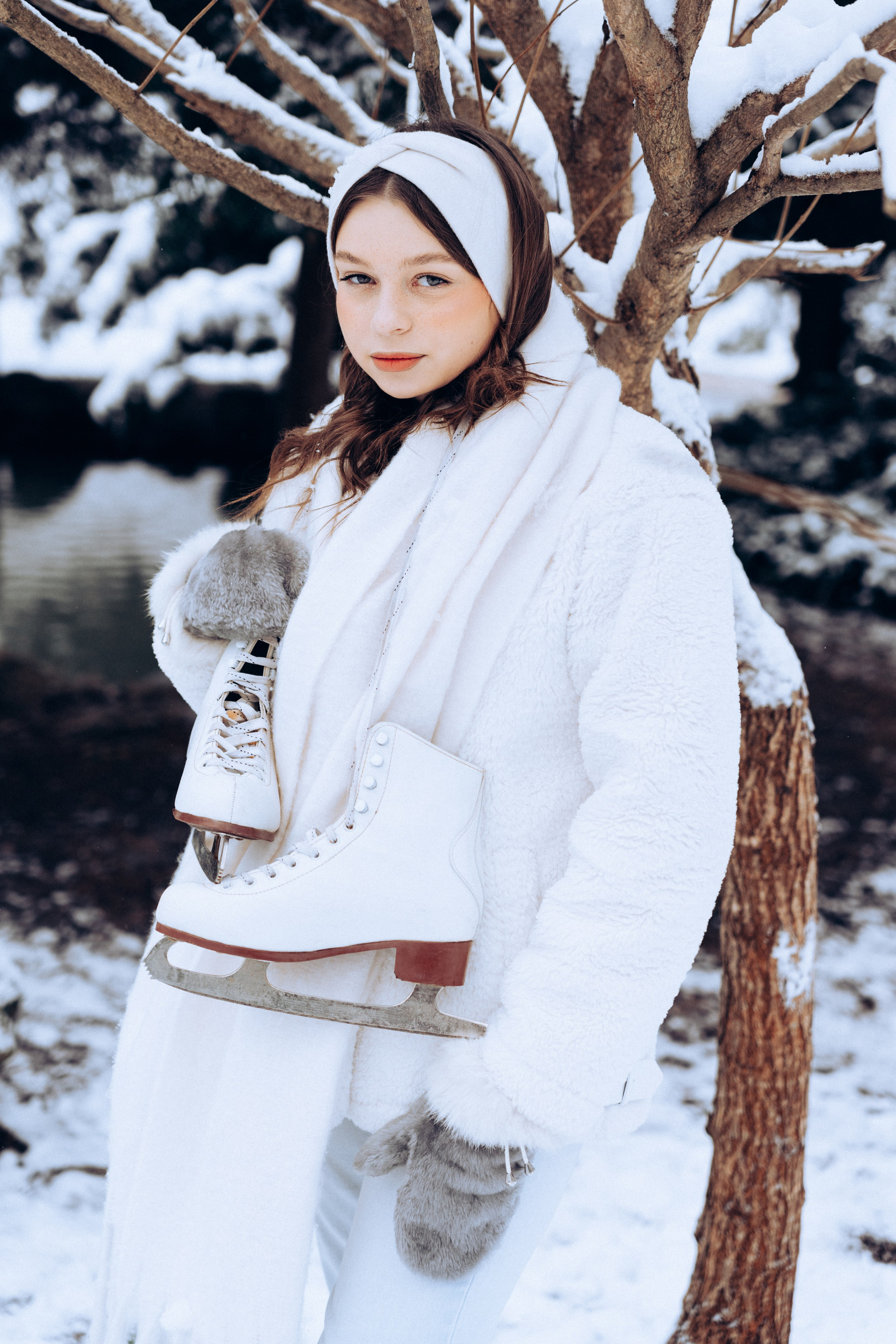 Ксения | Снежная зима. Портретный свадебный фотограф Крым | Евгения Щитенко