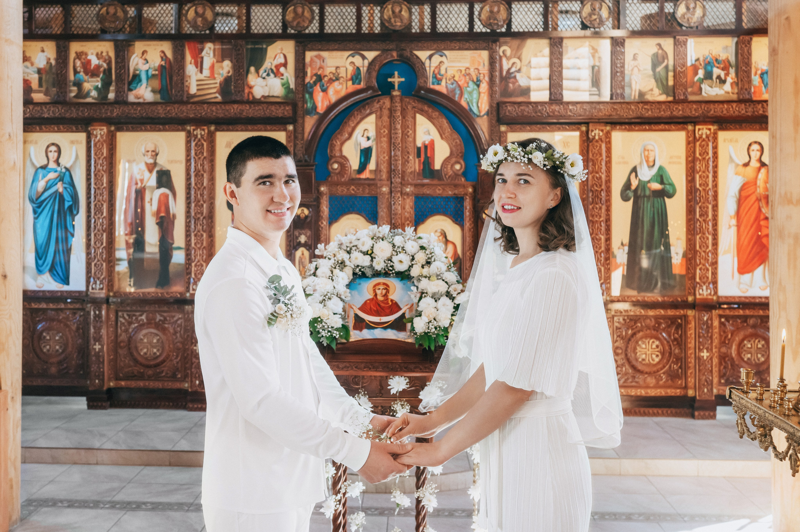Венчание в Храме Матроны Московской. Церковный фотограф на Таинство Крещения и Венчания в Оренбурге и Оренбургской области Екатерина Белкина
