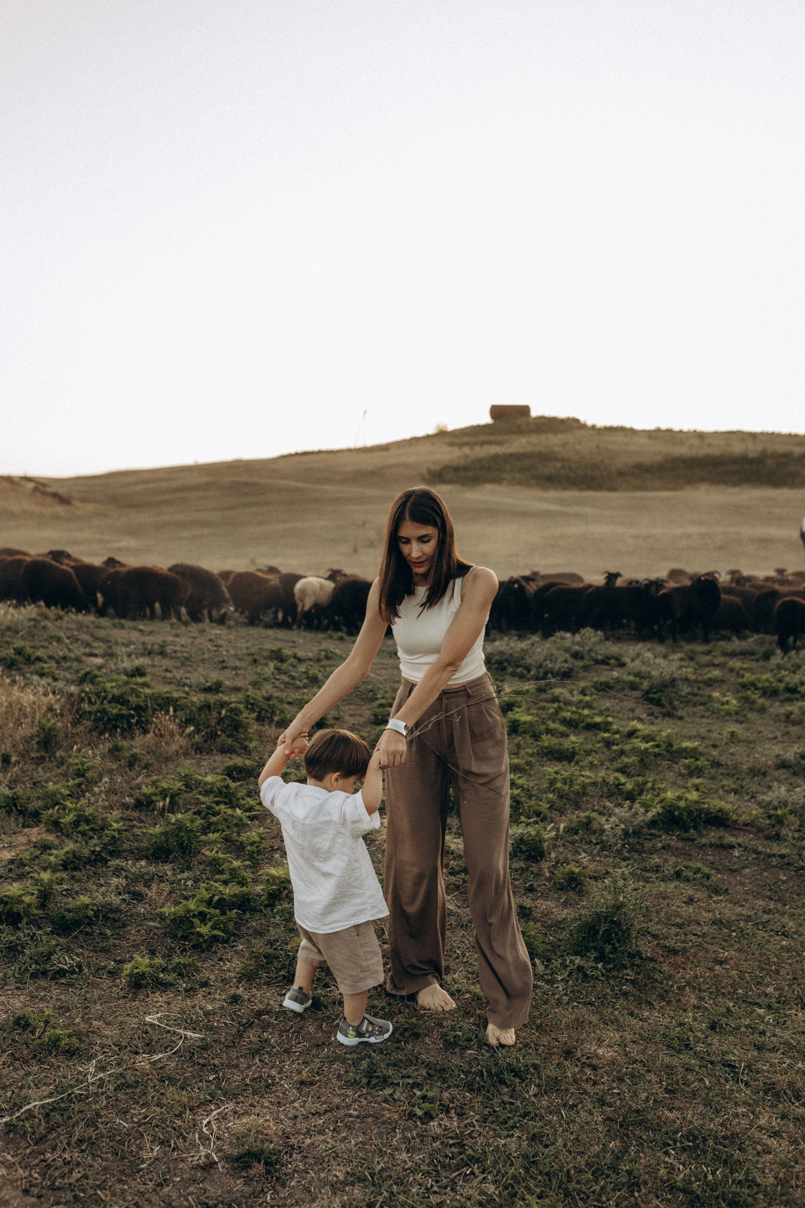 Миша Таня и Лев на ферме. Семейный фотограф в Новороссийске и Анапе Александра Яковлева