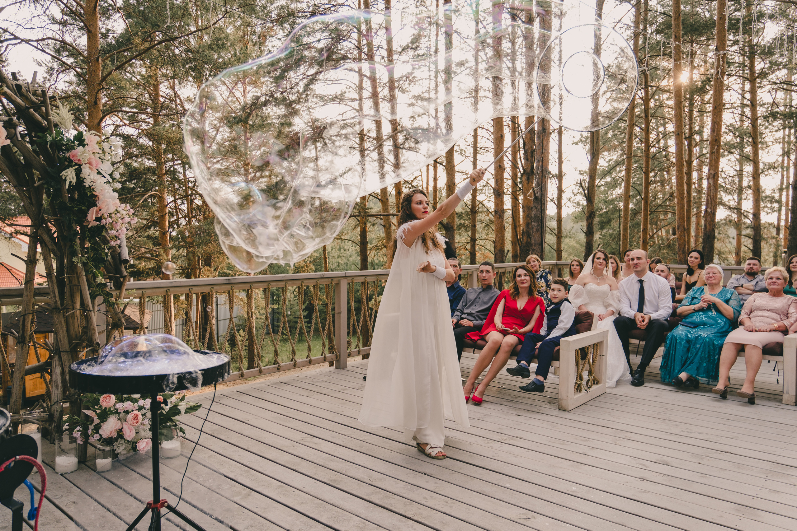 Свадебный банкет в «Лесной галактике». Свадебный и семейный фотограф Анастасия Зырянкина