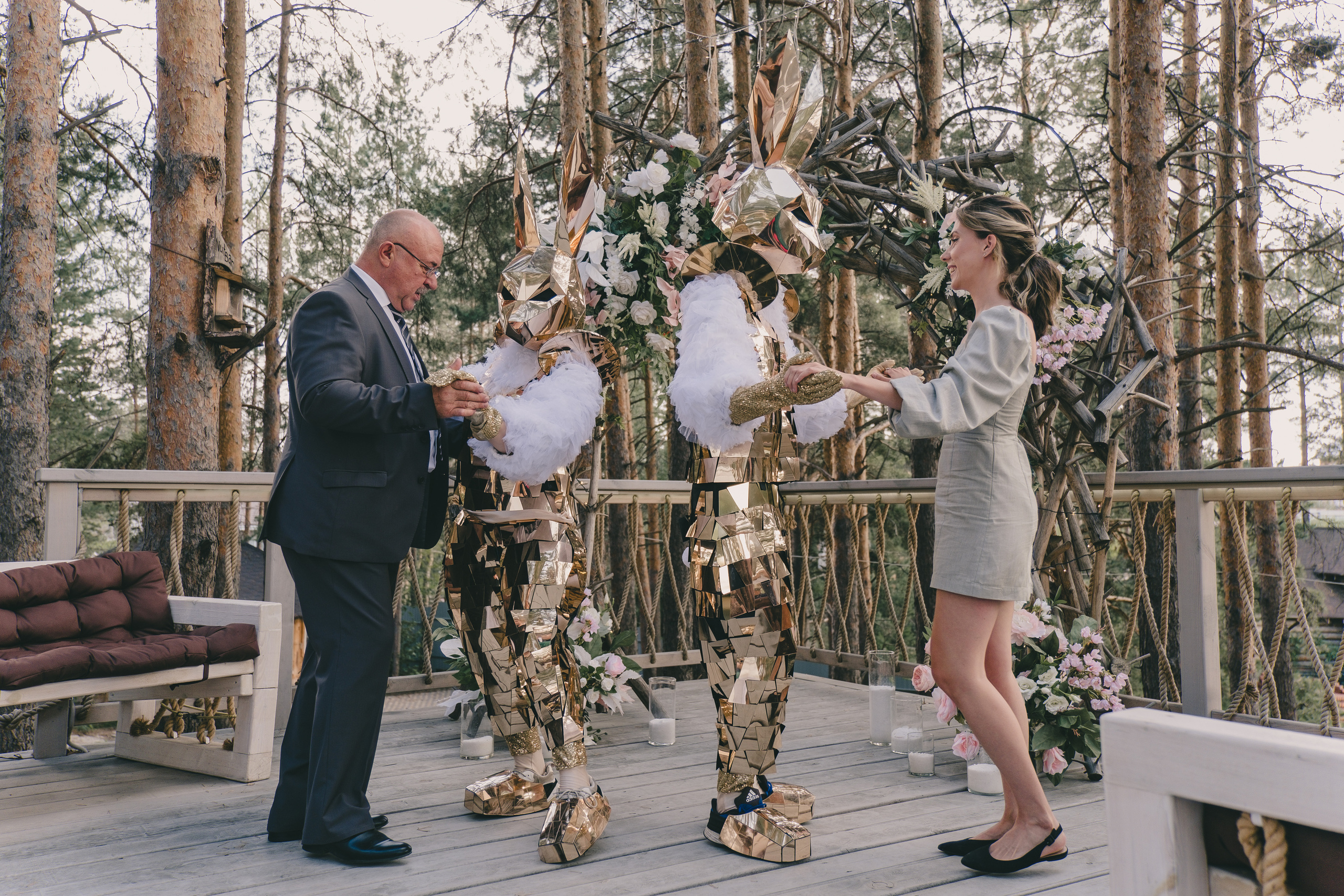 Свадебный банкет в «Лесной галактике». Свадебный и семейный фотограф Анастасия Зырянкина