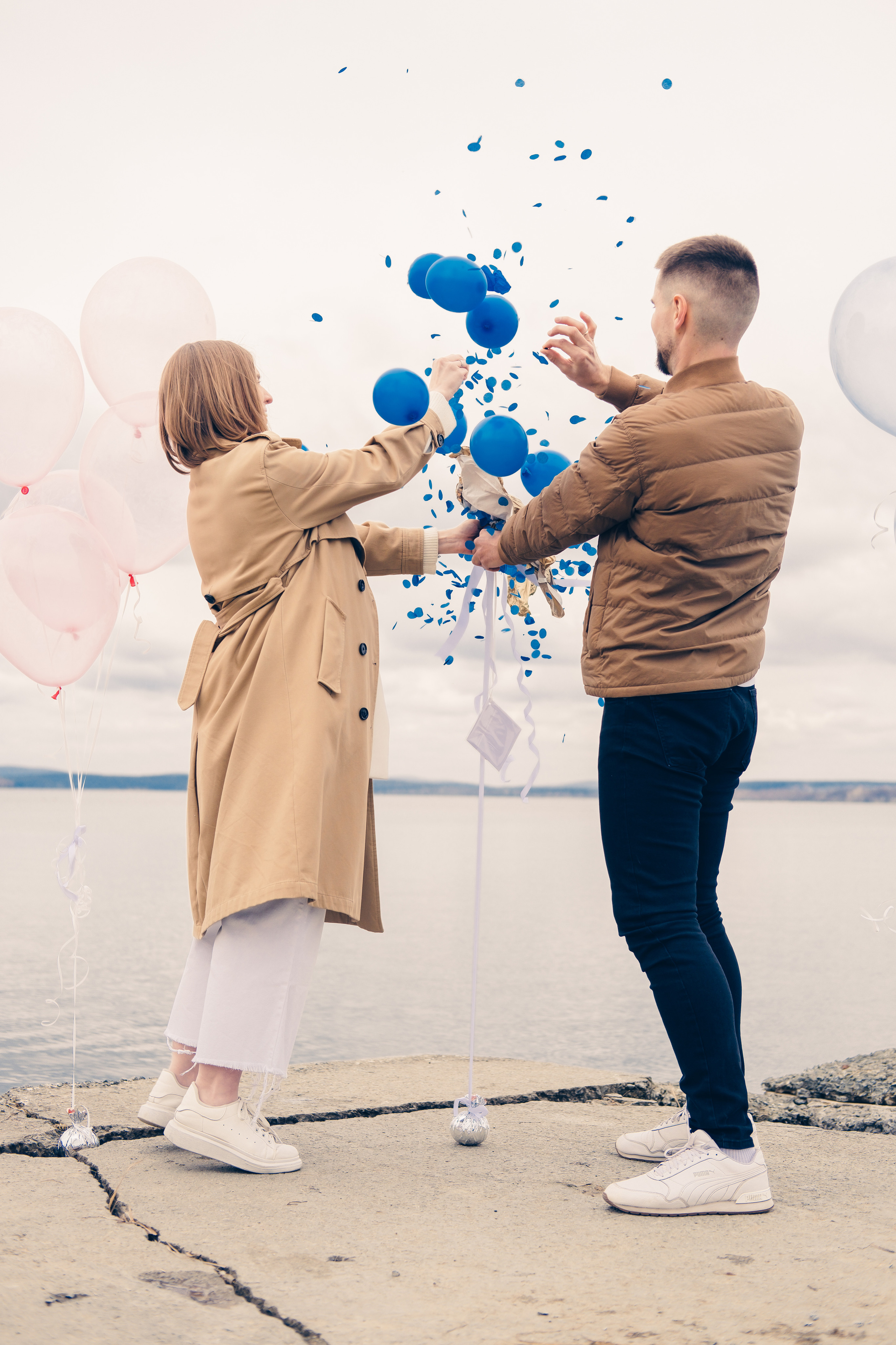 Гендер-пати на визовском пруду. Свадебный и семейный фотограф Анастасия Зырянкина