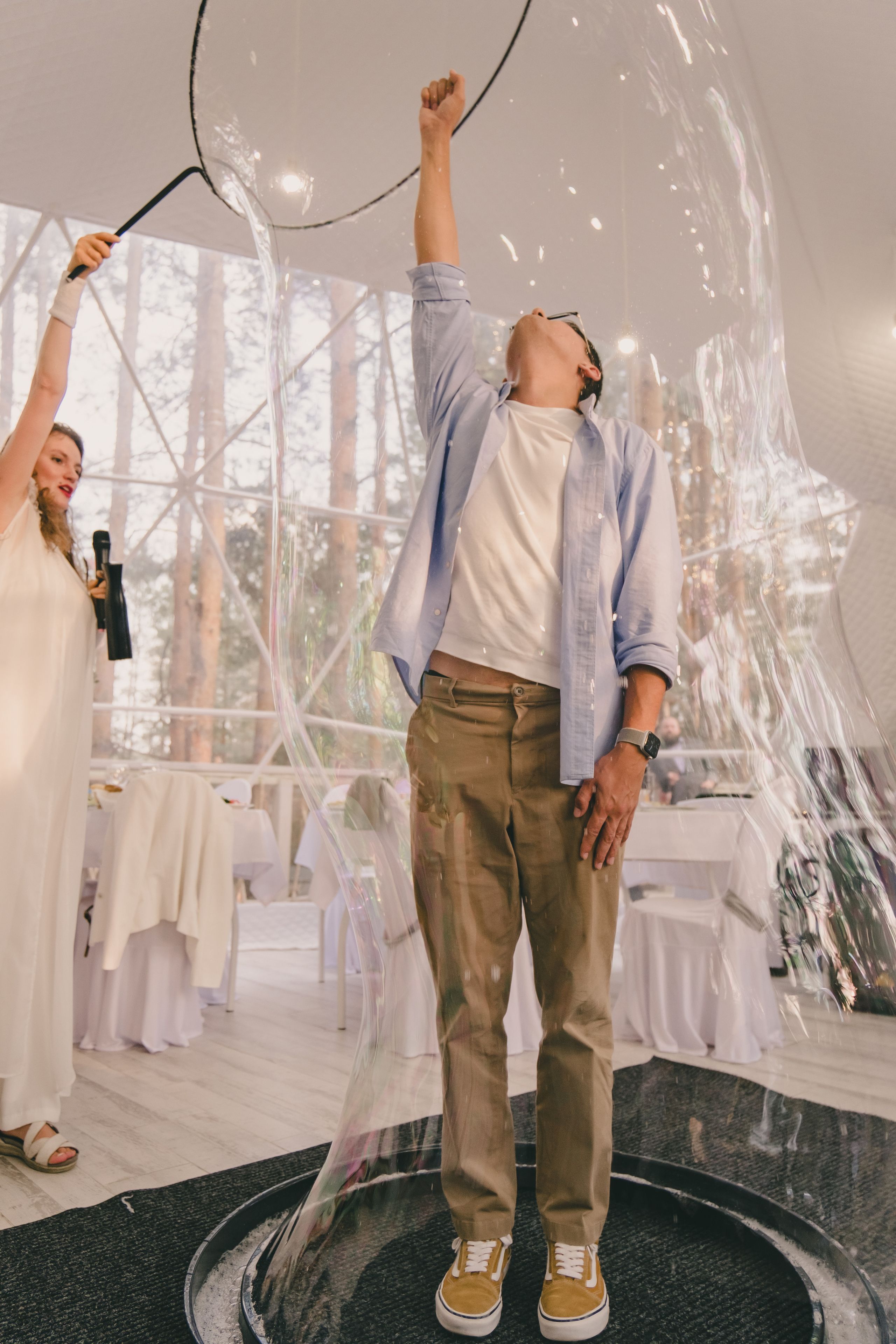 Свадебный банкет в «Лесной галактике». Свадебный и семейный фотограф Анастасия Зырянкина