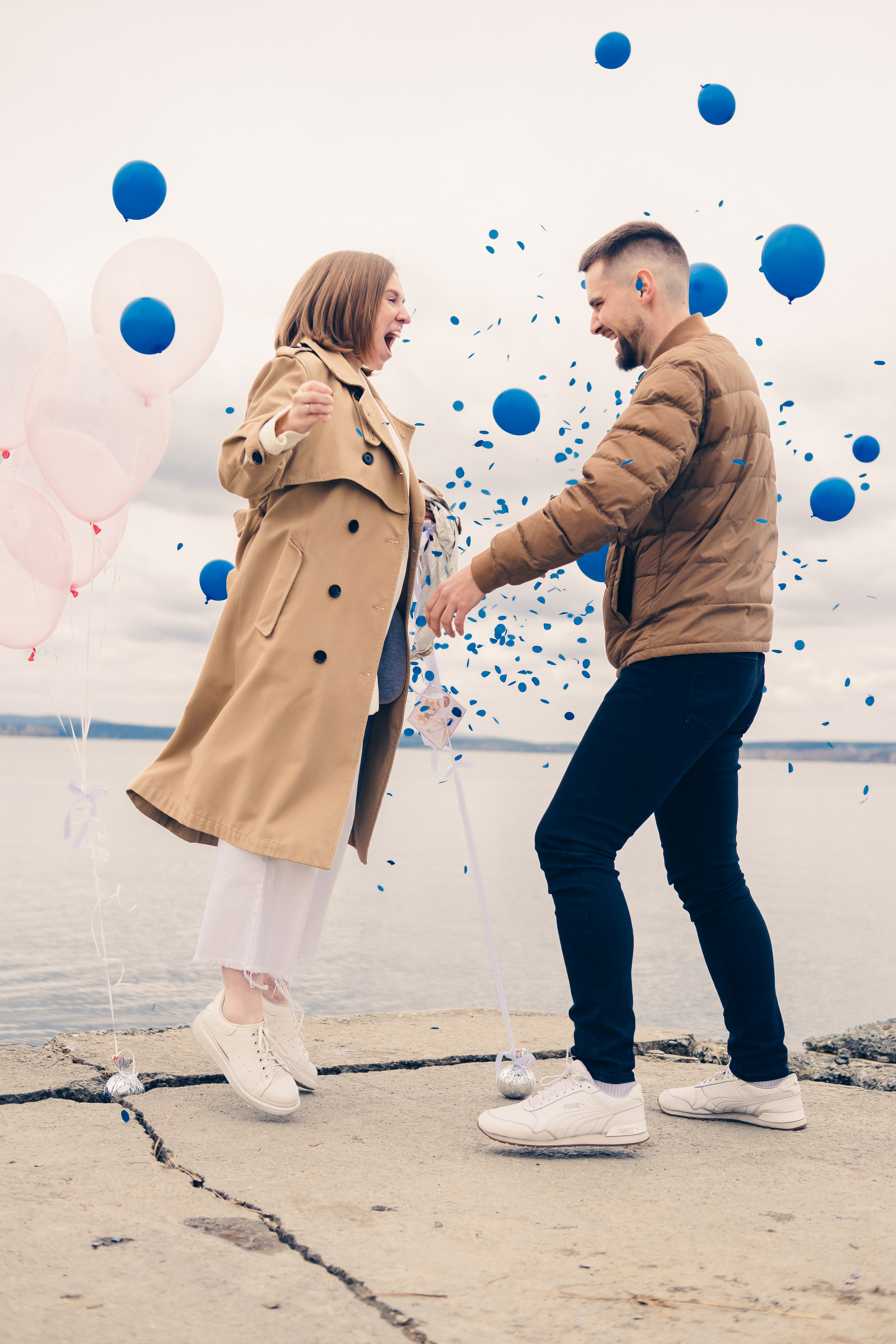 Гендер-пати на визовском пруду. Свадебный и семейный фотограф Анастасия Зырянкина