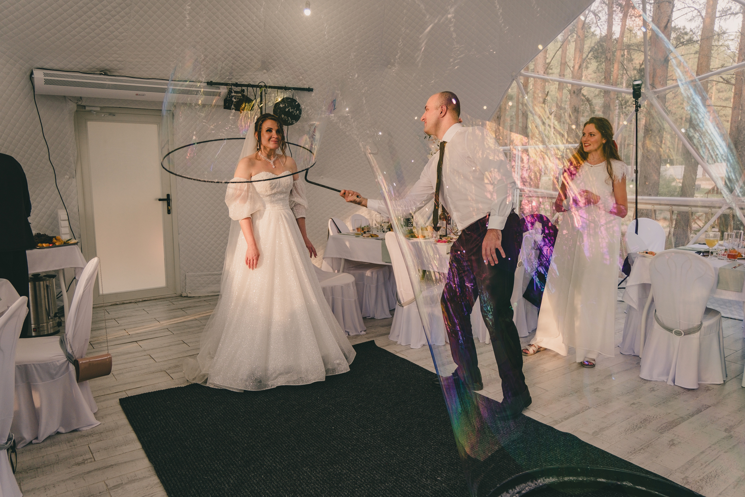 Свадебный банкет в «Лесной галактике». Свадебный и семейный фотограф Анастасия Зырянкина
