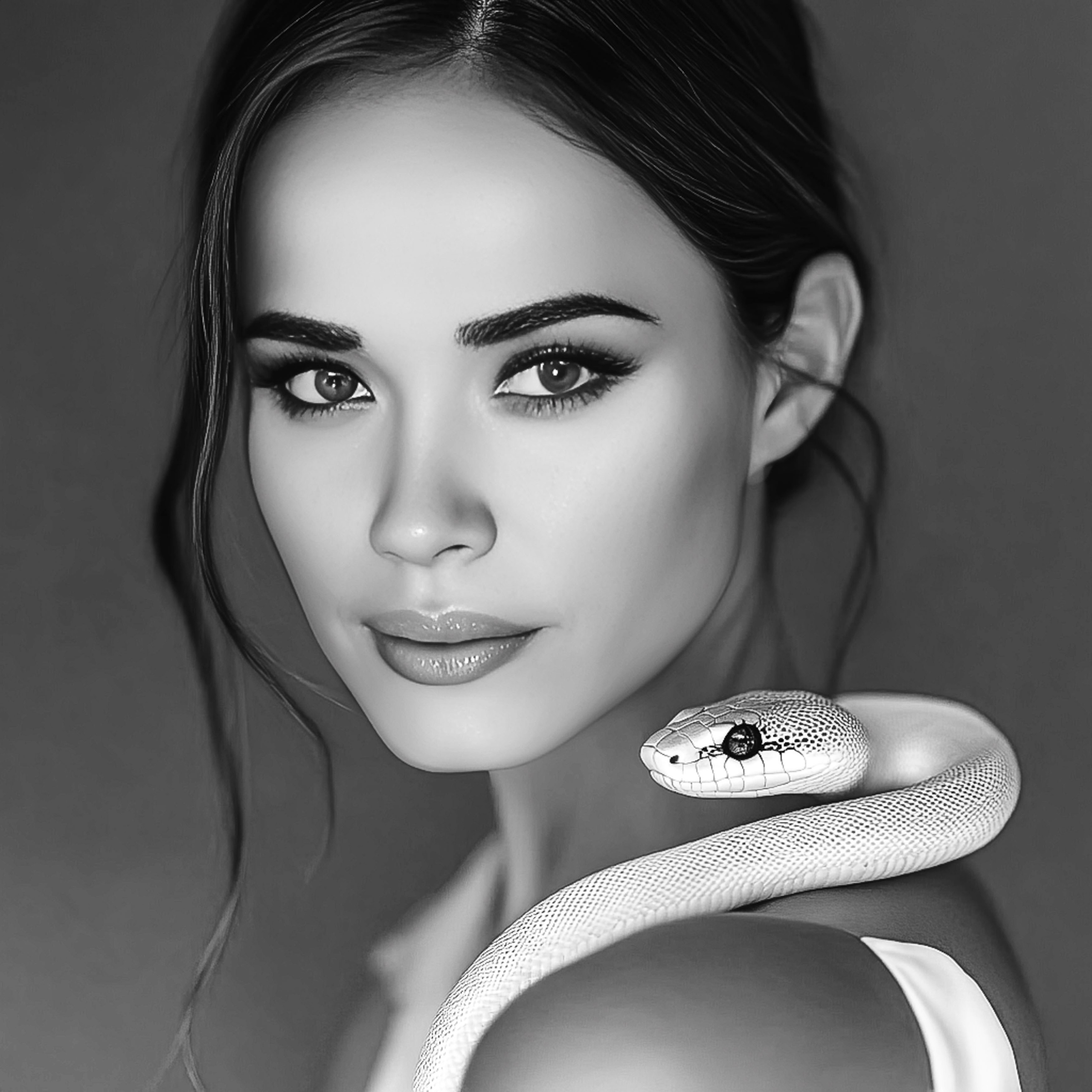 Нейрофотосессия для Эллады. Девушка со змеей. ФотоХудожник Харитонова Ирина г. Санкт-Петербург