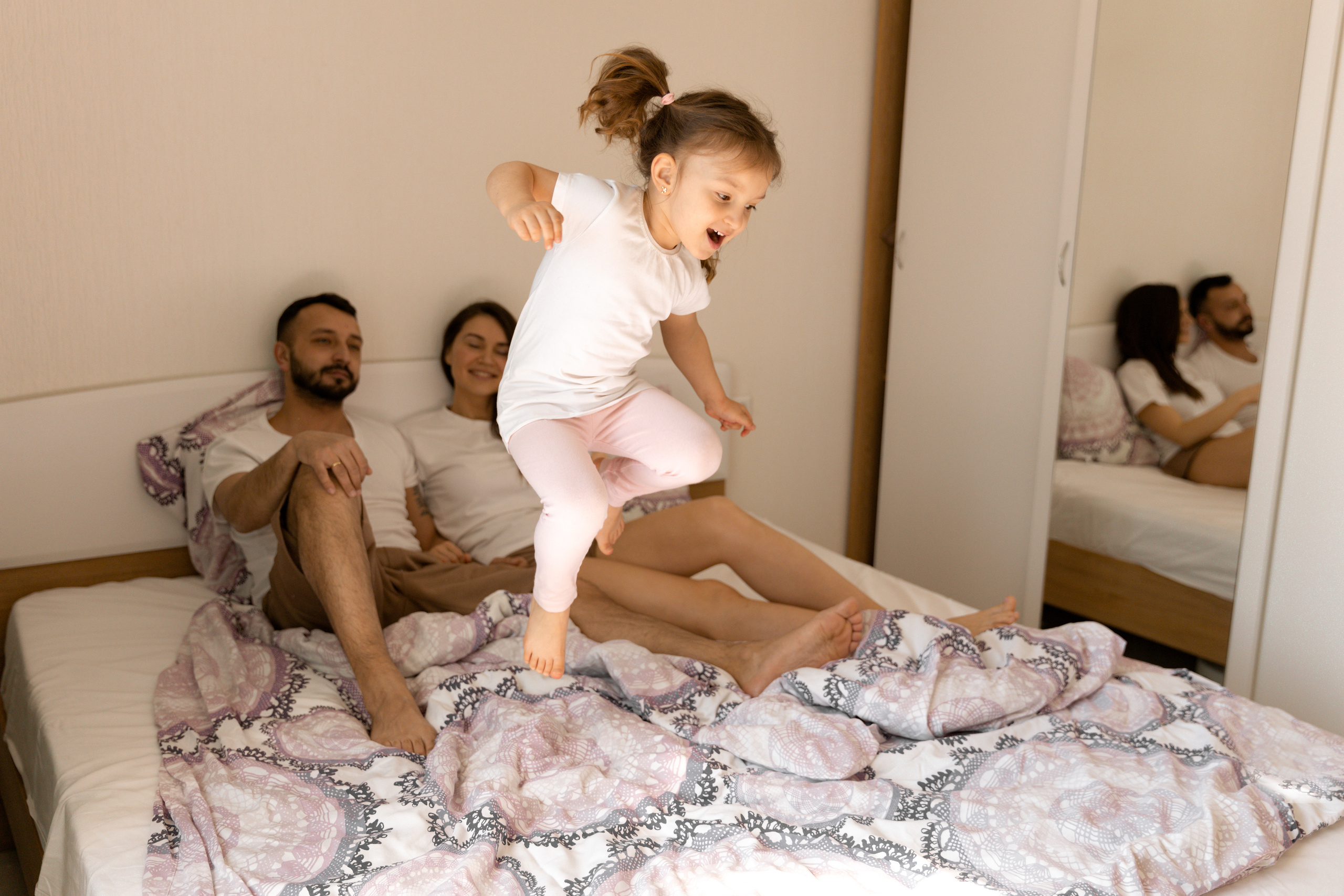 Воскресное утро у Оли, Саши и малышки Полины❤️. Детский и семейный фотограф в Москве Галя Любимова