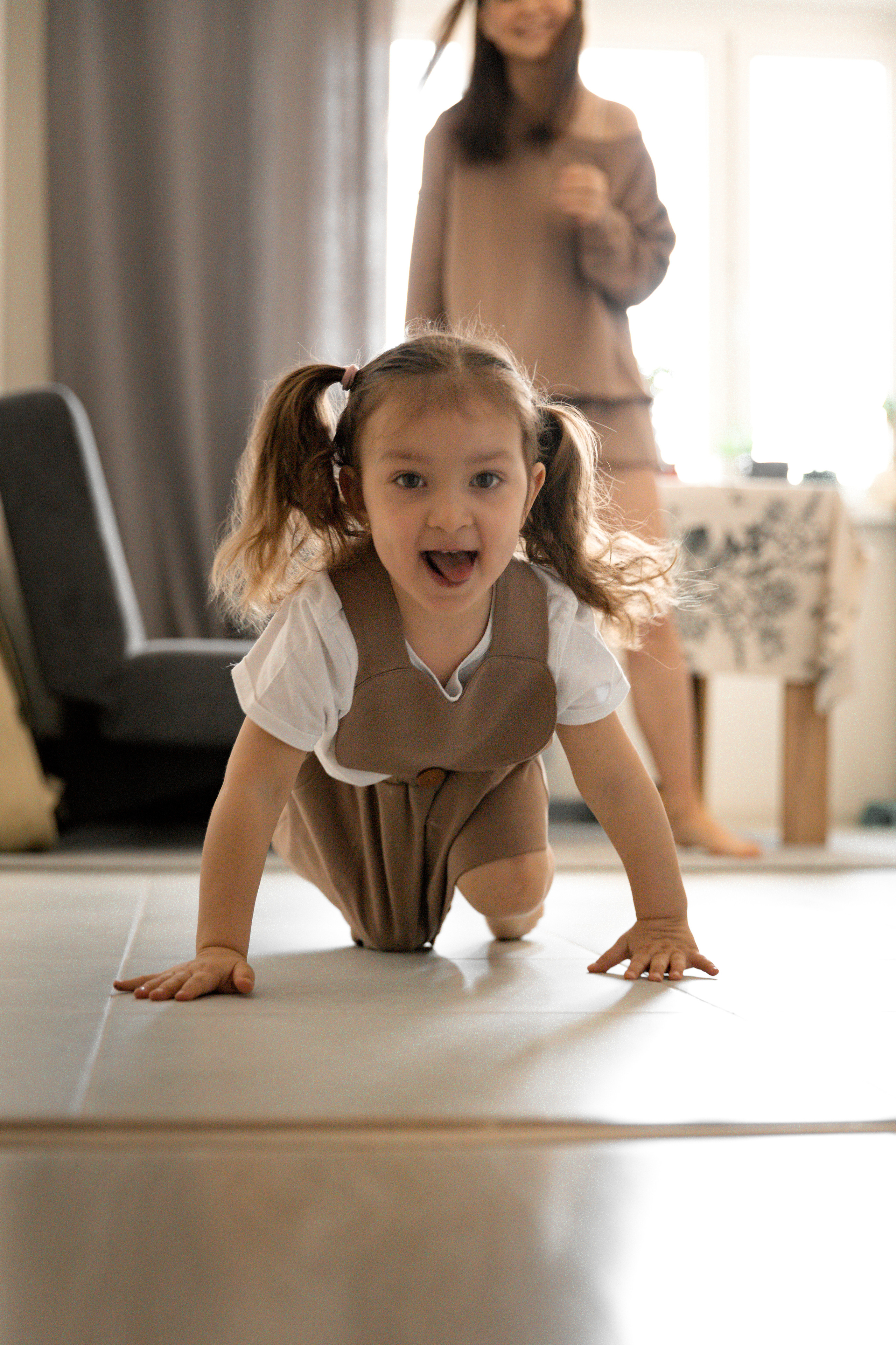 Воскресное утро у Оли, Саши и малышки Полины❤️. Детский и семейный фотограф в Москве Галя Любимова