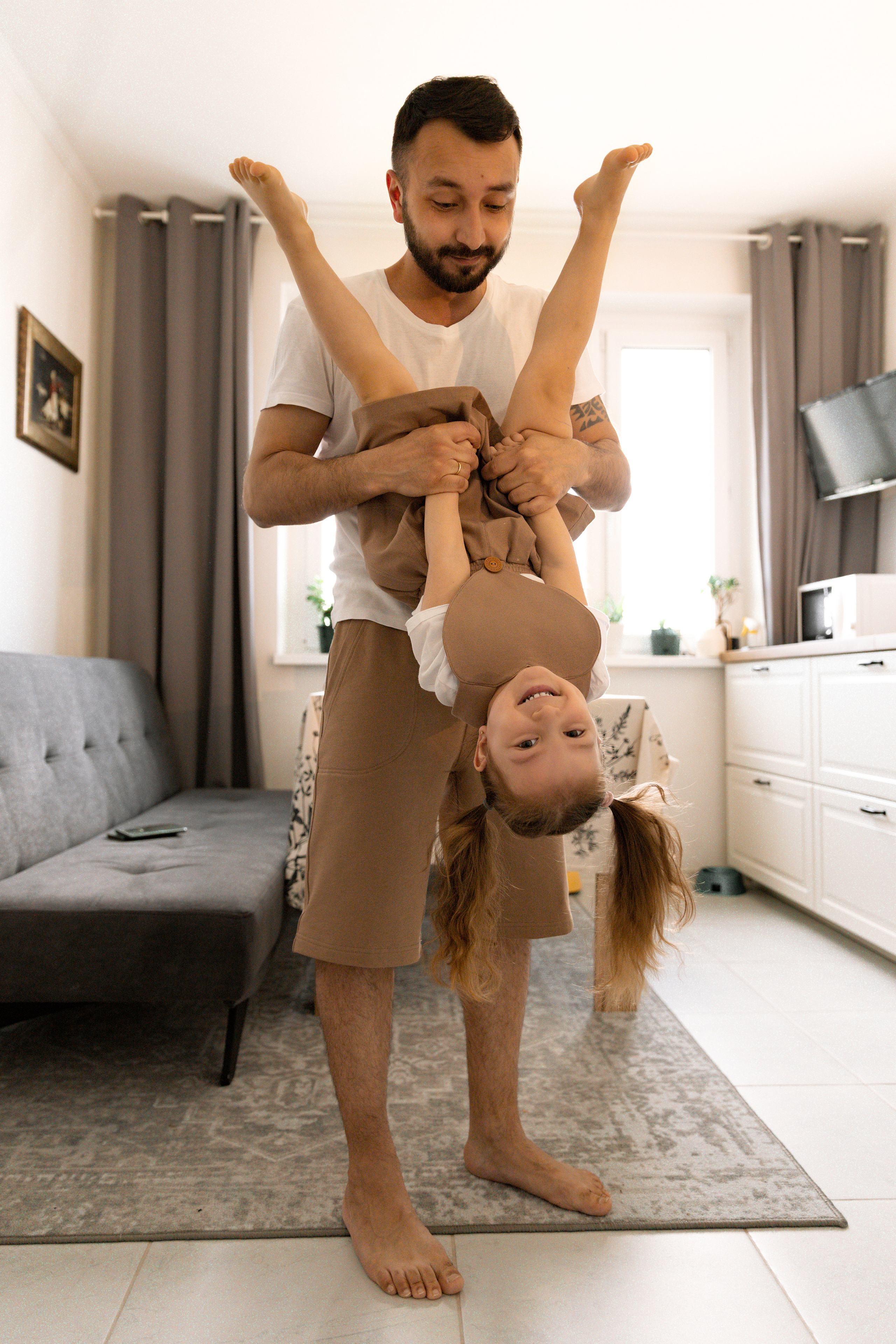 Воскресное утро у Оли, Саши и малышки Полины❤️. Детский и семейный фотограф в Москве Галя Любимова