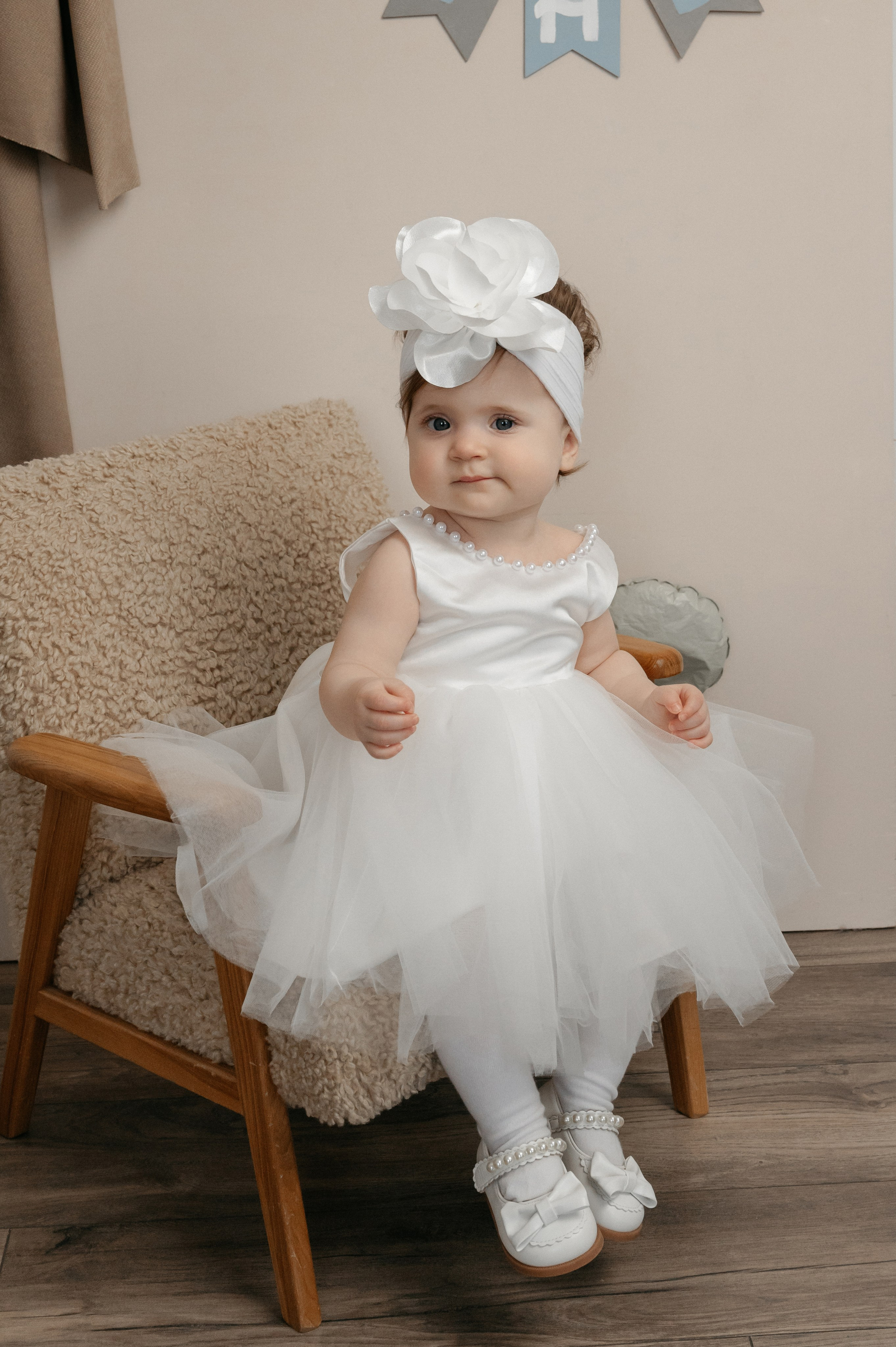 Годовасие малышки Киры в студии. Свадебный фотограф Мария Строгонова