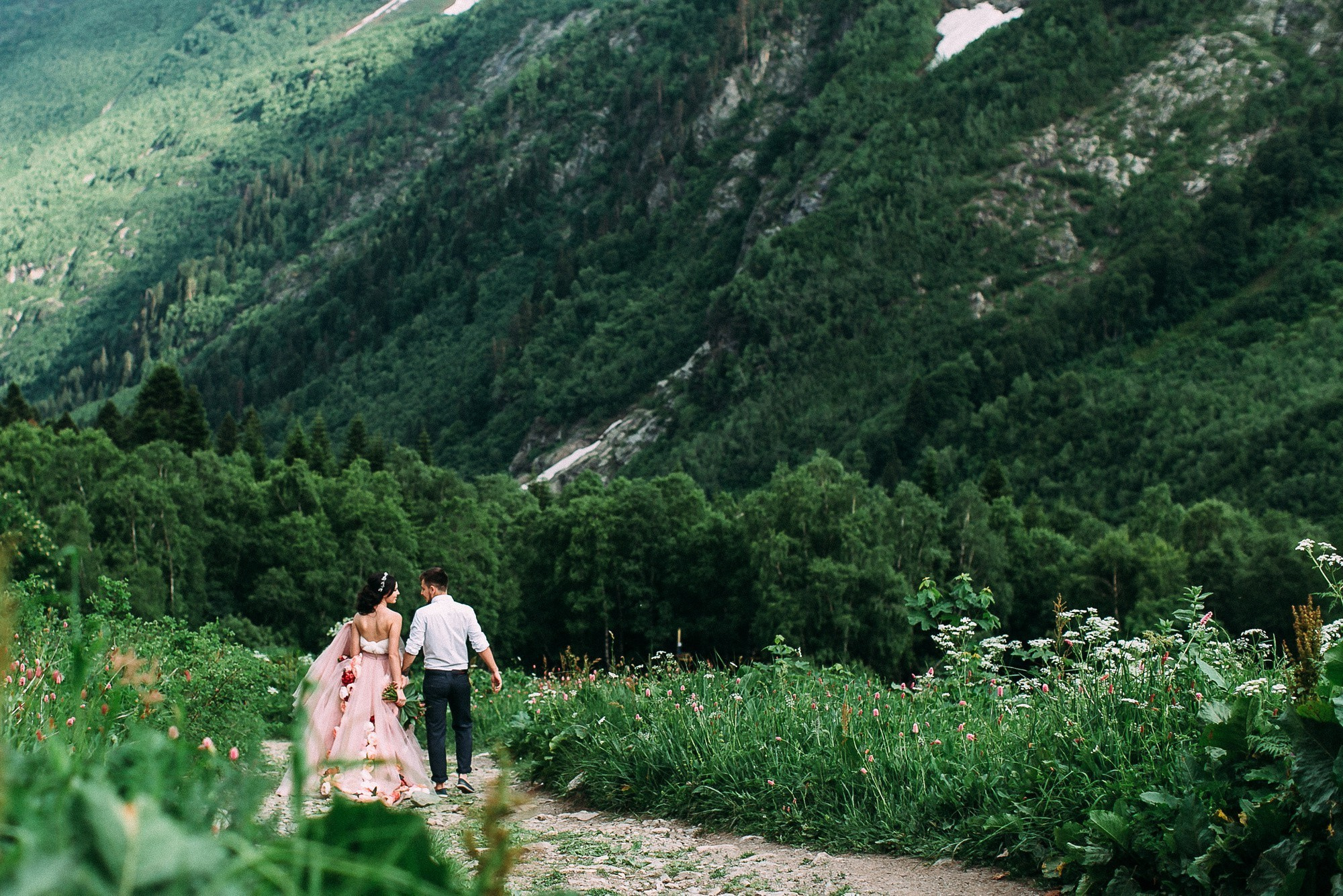 Главная - Хава и Артём свадьба на Домбае  - Свадебный фотограф Анастасия Стрельцова