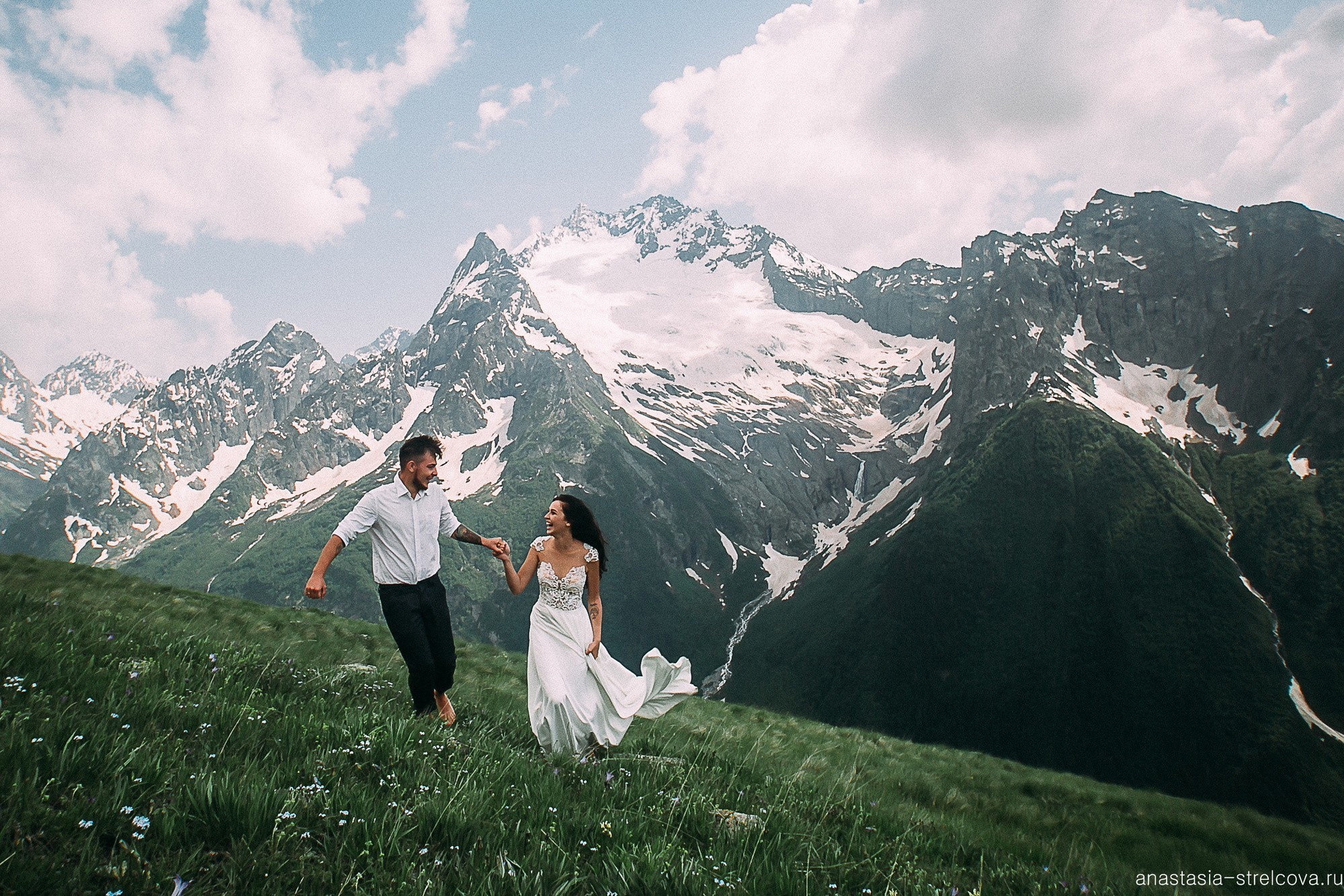 Главная - Хава и Артём свадьба на Домбае  - Свадебный фотограф Анастасия Стрельцова