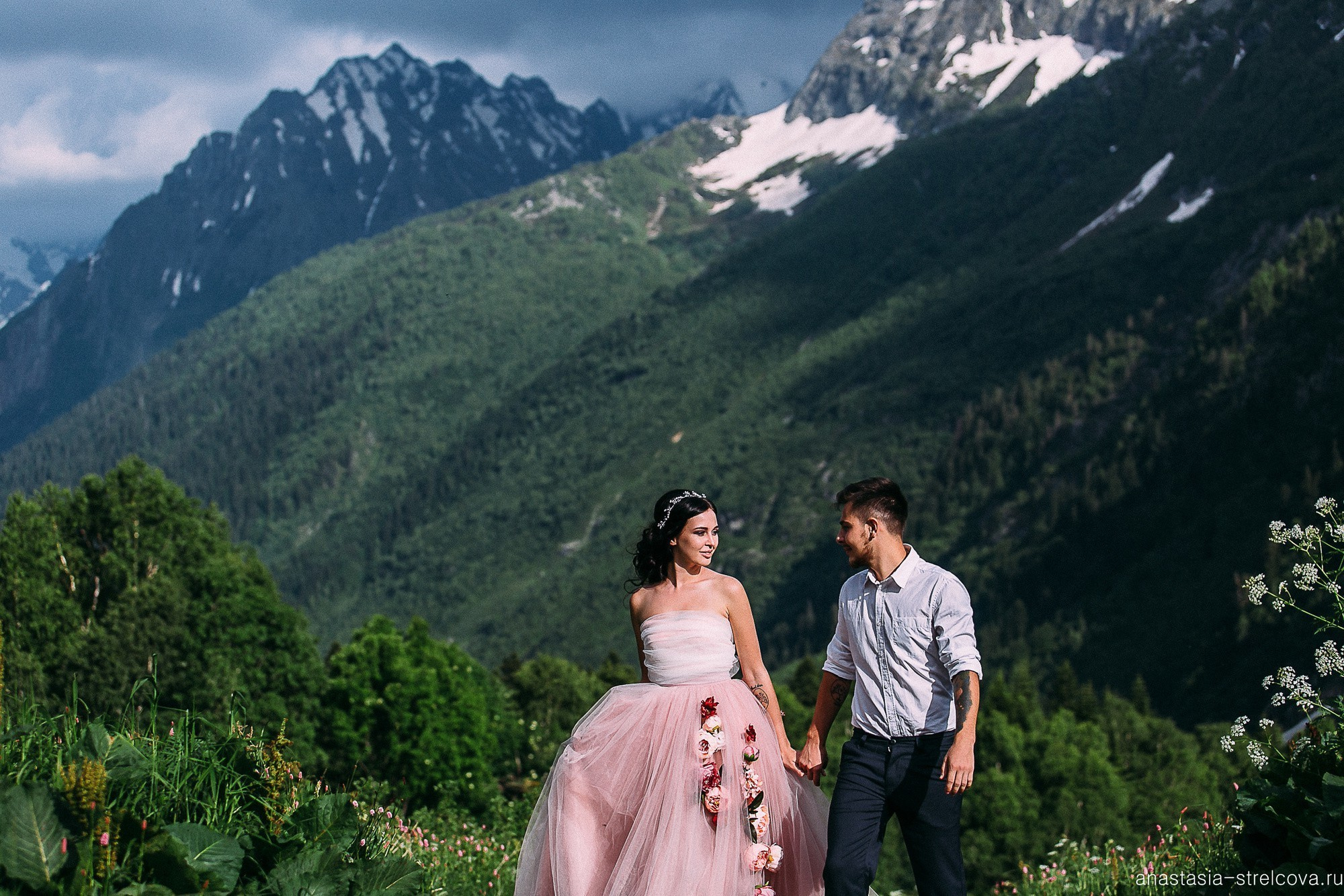 Главная - Хава и Артём свадьба на Домбае  - Свадебный фотограф Анастасия Стрельцова