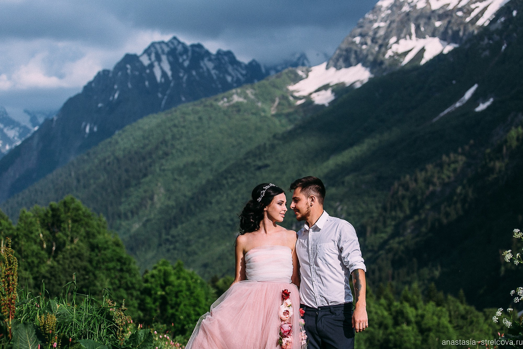 Главная - Хава и Артём свадьба на Домбае  - Свадебный фотограф Анастасия Стрельцова