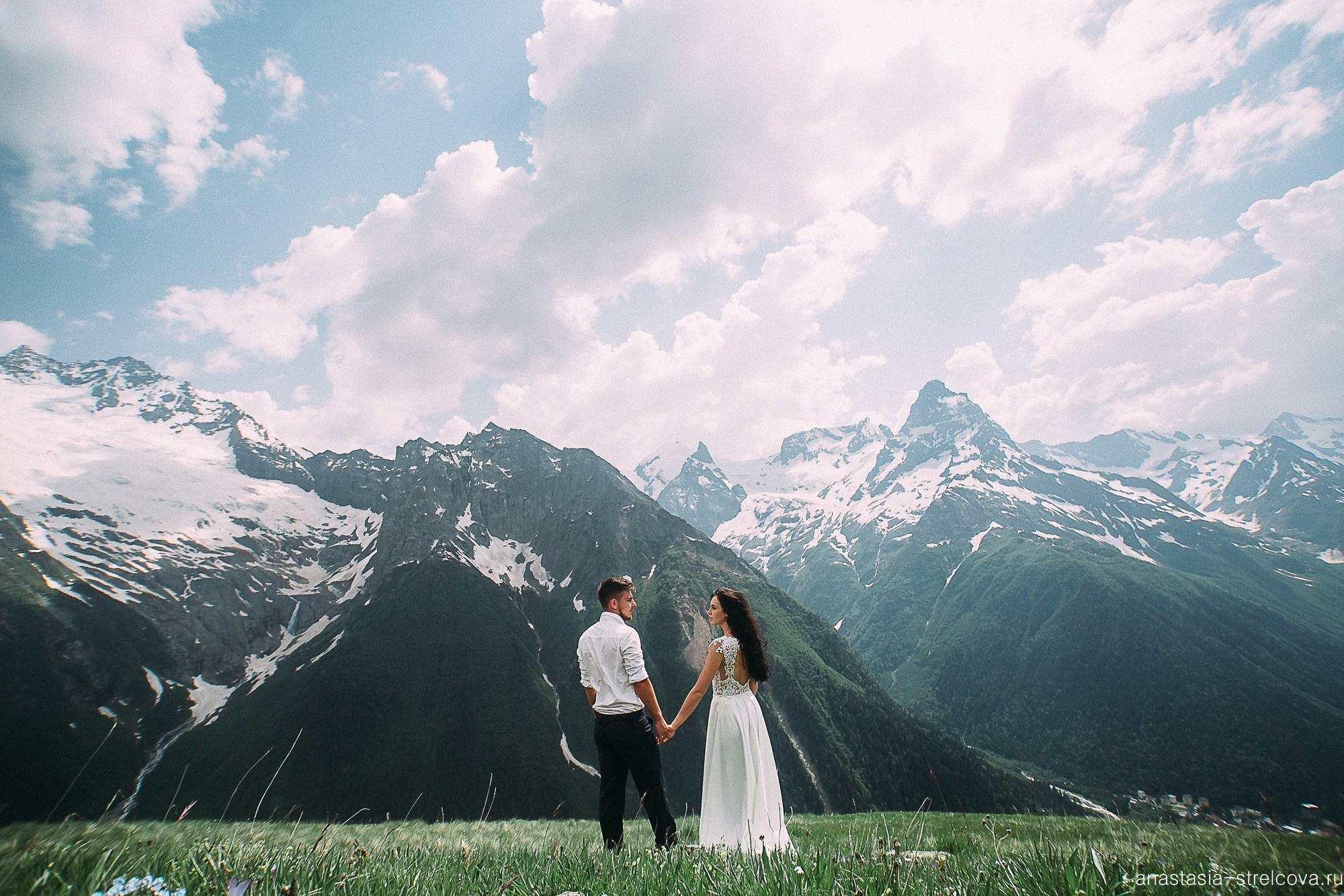 Главная - Хава и Артём свадьба на Домбае  - Свадебный фотограф Анастасия Стрельцова