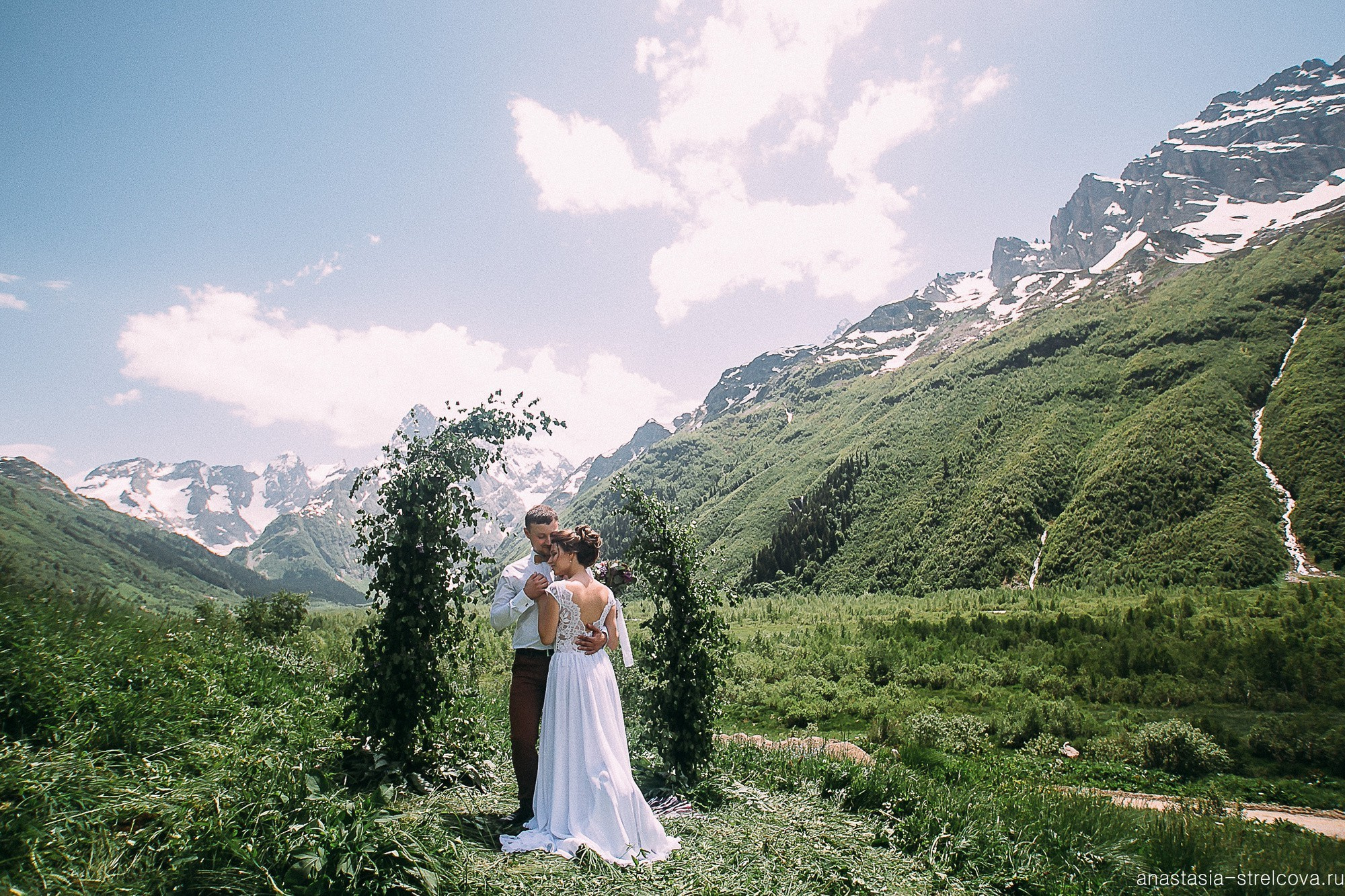 Главная - Светлана и Ярослав свадьба на Домбае  - фотограф Анастасия Стрельцова 