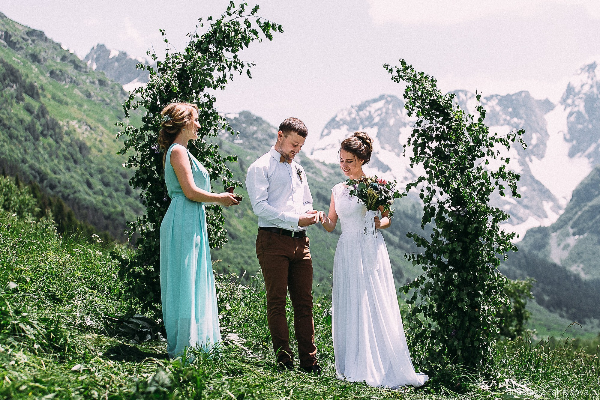 Главная - Светлана и Ярослав свадьба на Домбае  - фотограф Анастасия Стрельцова 