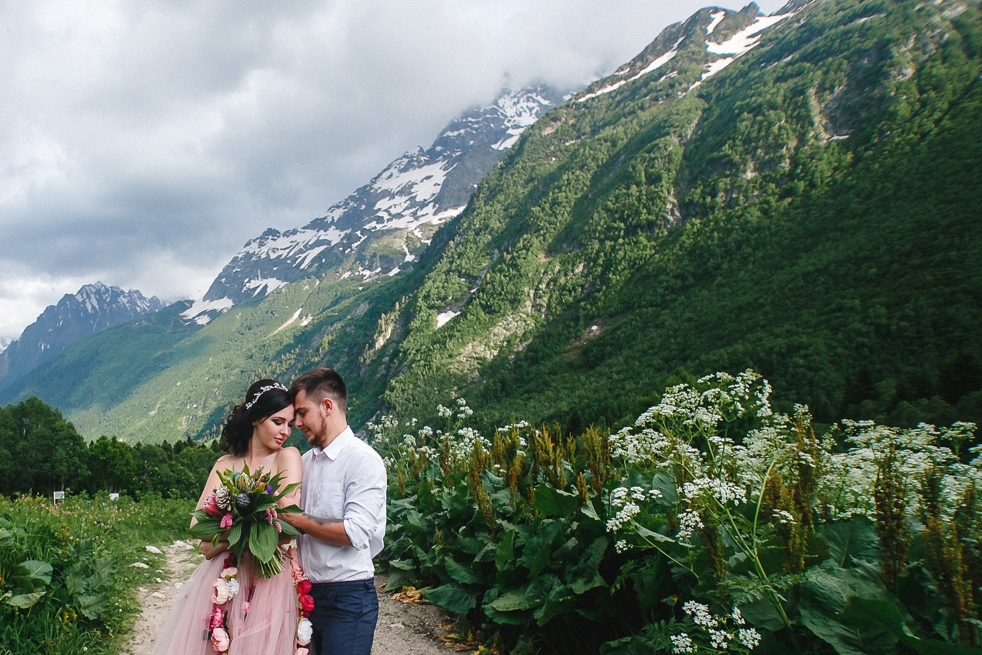Главная - Хава и Артём свадьба на Домбае  - Свадебный фотограф Анастасия Стрельцова