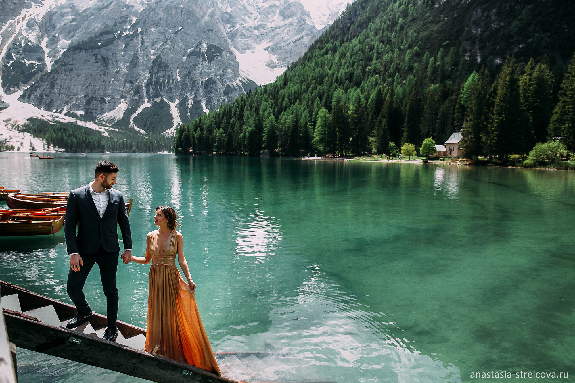 Главная - Кристина и Альби    Лаго ди Брайес, Италия