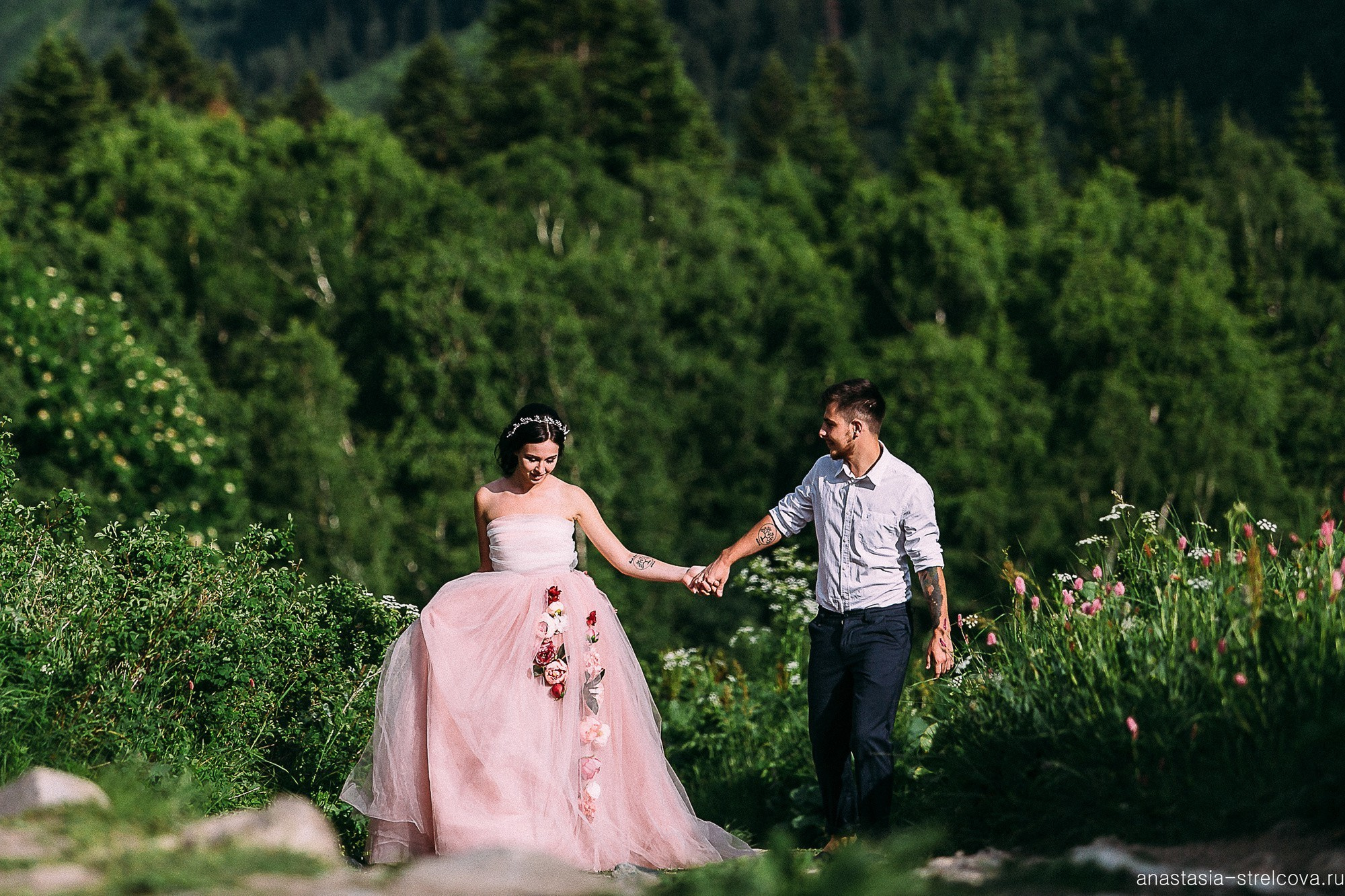 Главная - Хава и Артём свадьба на Домбае  - Свадебный фотограф Анастасия Стрельцова